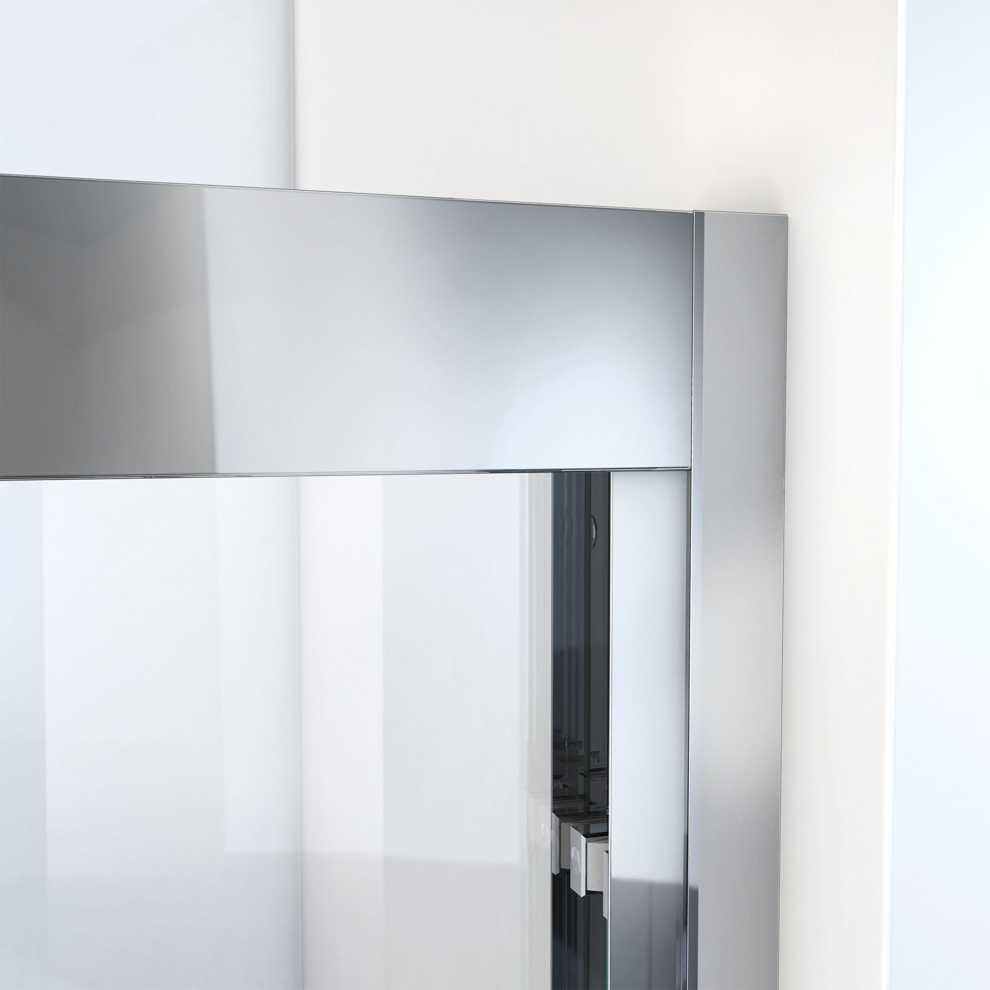DreamLine Duet Plus 44 - 48 inch W x 72 inch H Semi-Frameless Bypass Shower Door