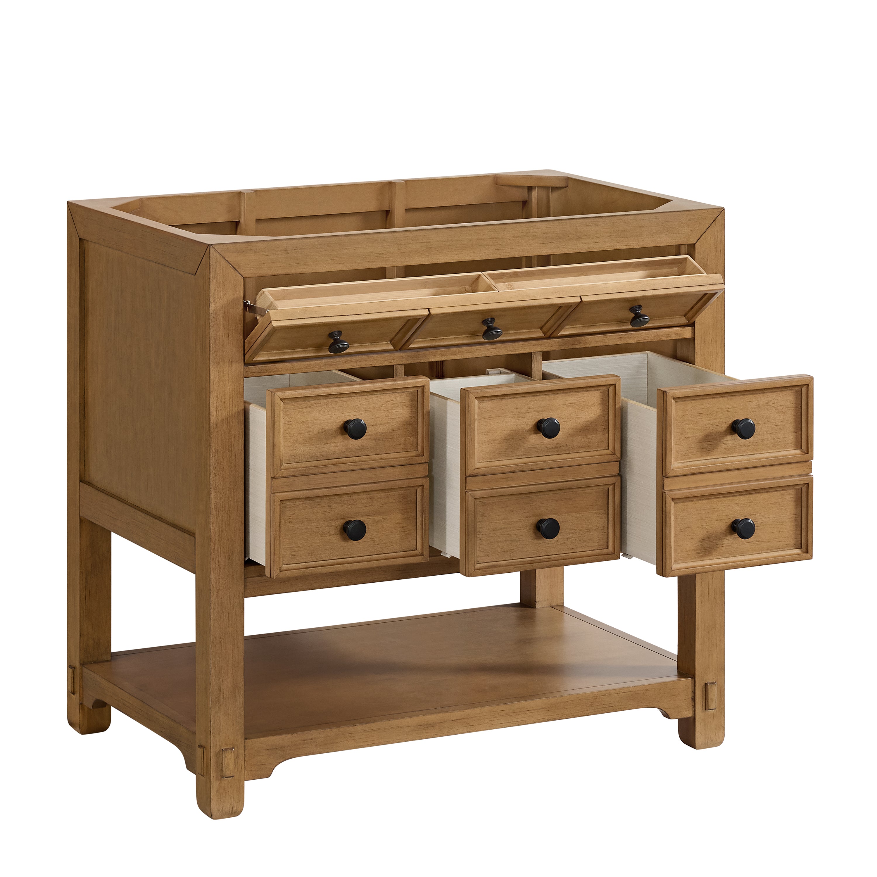James Martin Malibu 36" Single Vanity in Amber Birch with 3cm Countertop