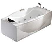 EAGO AM189ETL-R 6′ Acrylic Whirlpool Bathtub with Waterfall & Fixtures