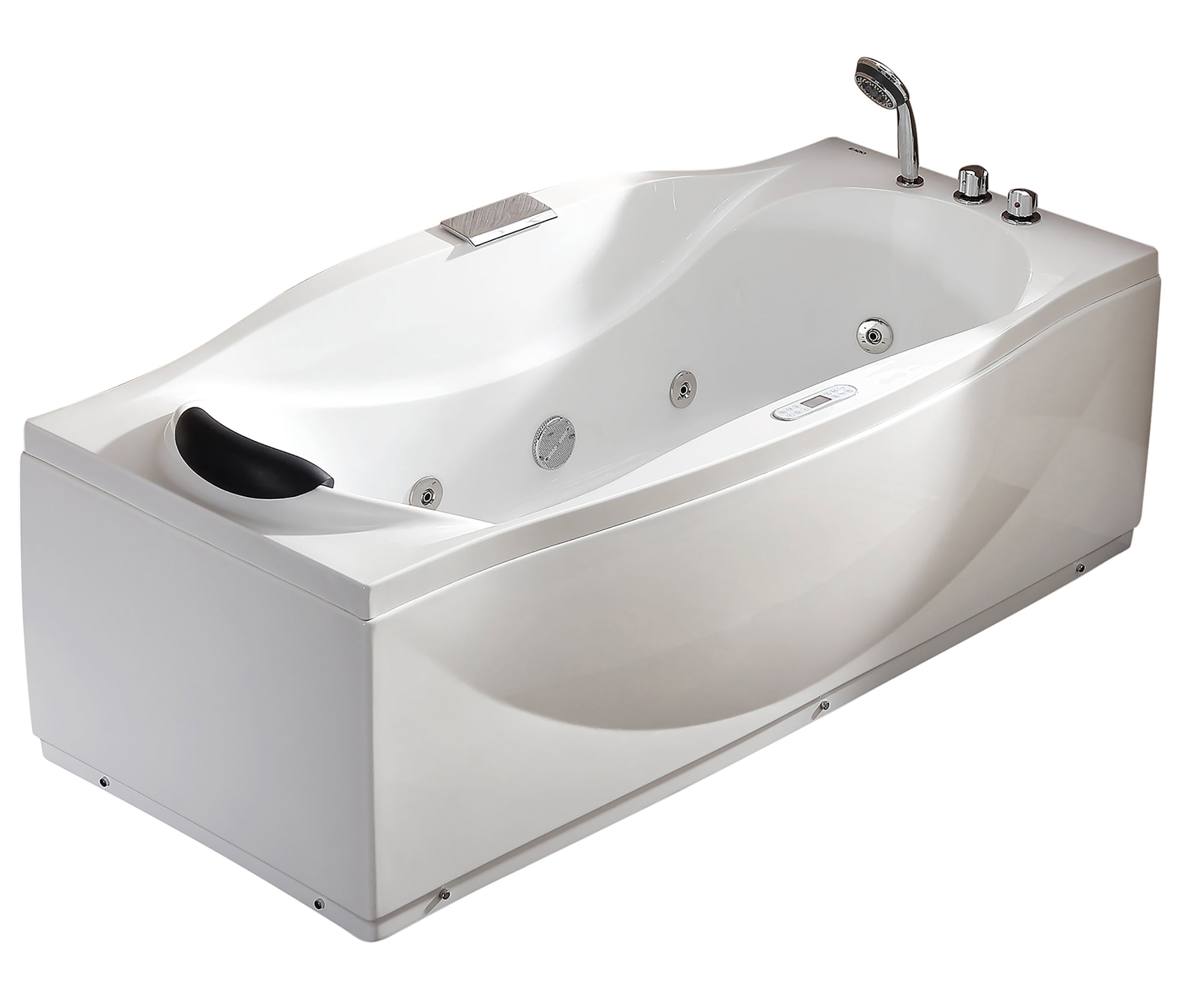 EAGO AM189ETL-R 6′ Acrylic Whirlpool Bathtub with Waterfall & Fixtures