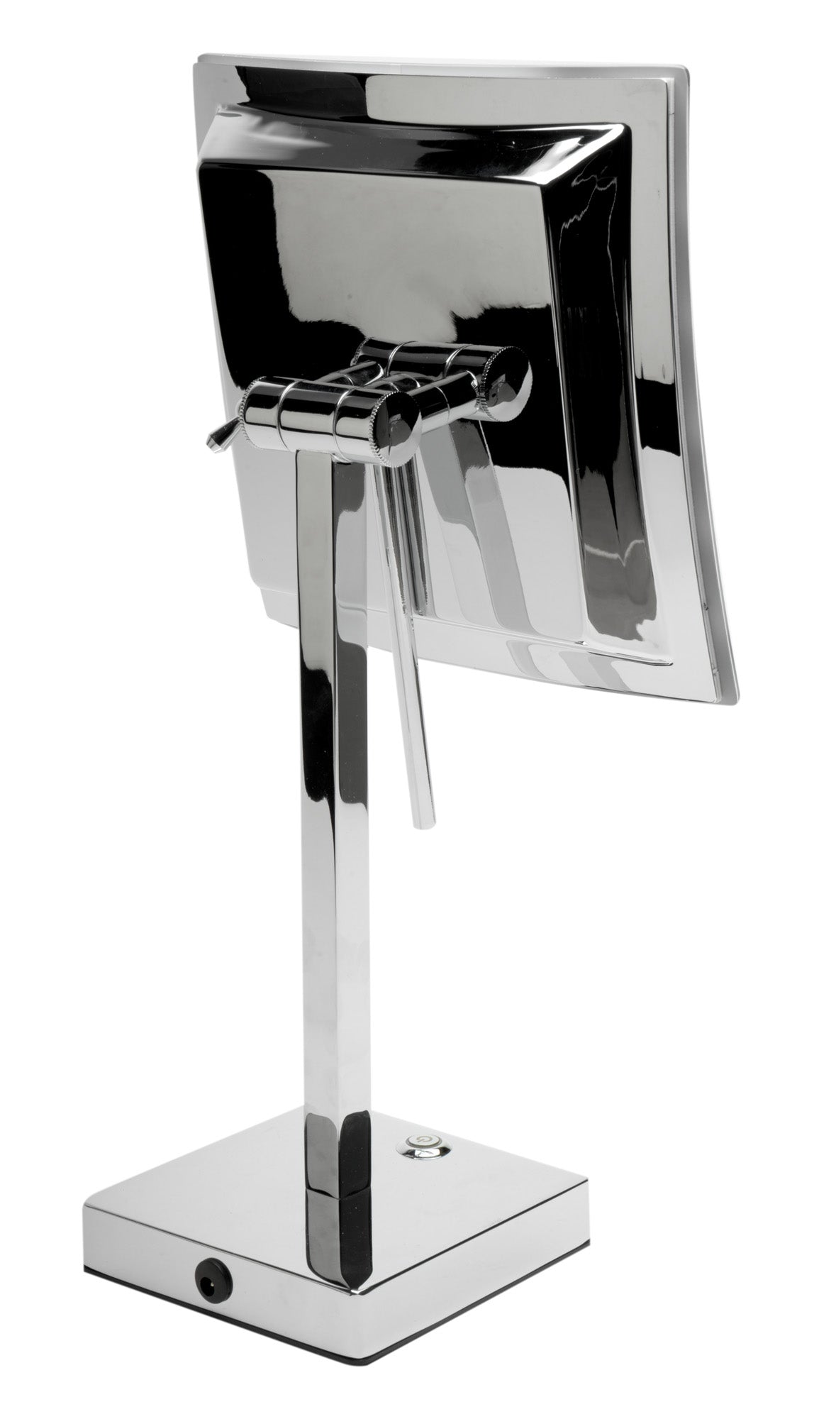 ALFI brand ABM8FLED Tabletop Square 8" 5x Magnifying Cosmetic Mirror with Light