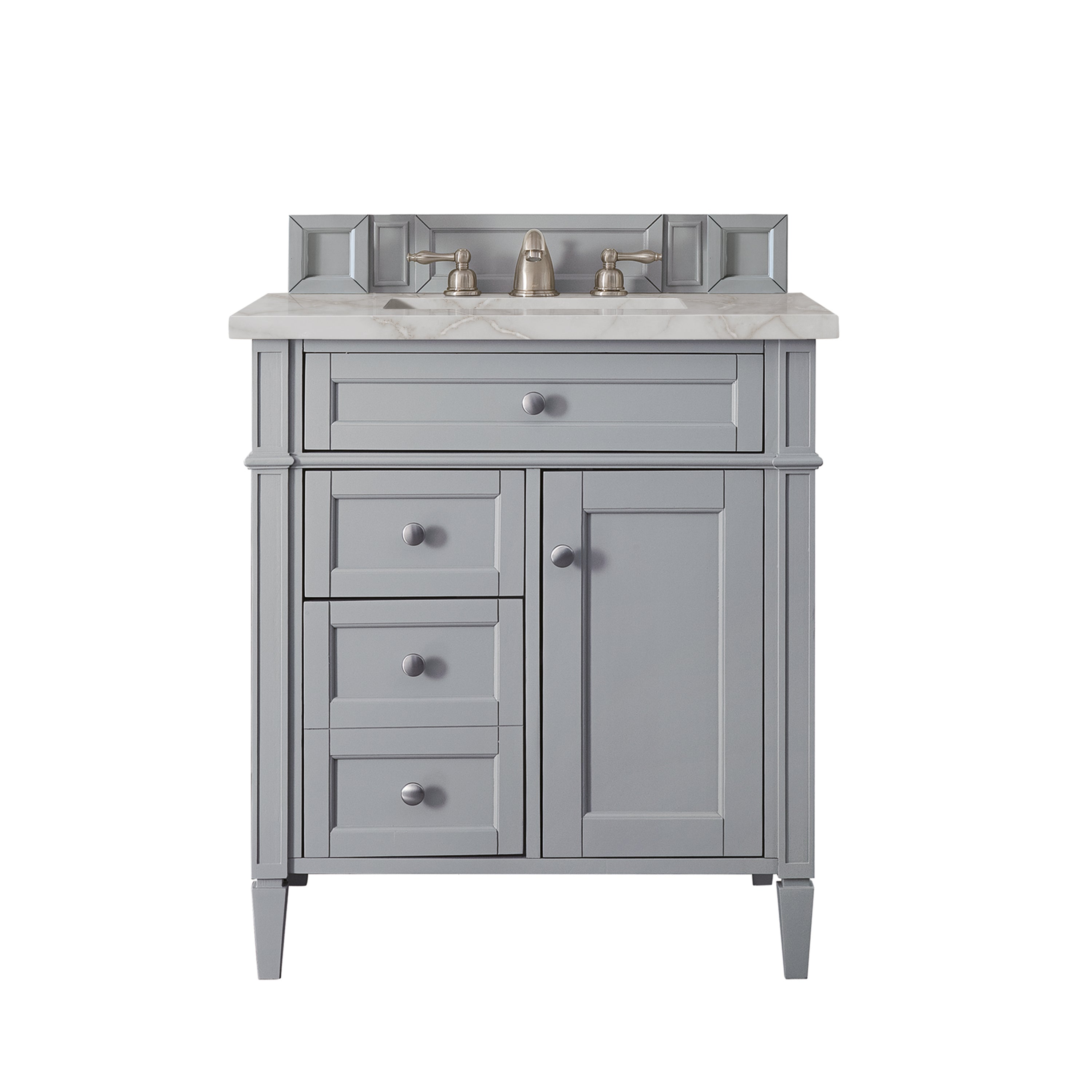 James Martin Brittany 30" Single Vanity in Urban Gray with 3cm Countertop