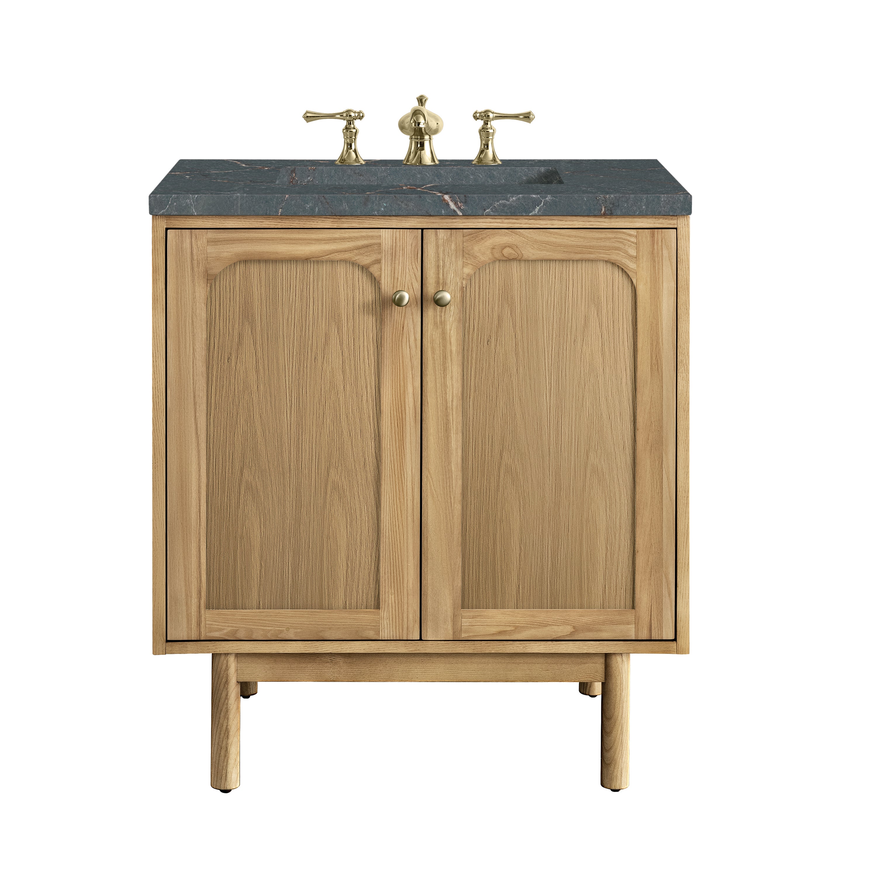 James Martin Laurent 30" Single Vanity in Light Natural Oak with 3cm Countertop