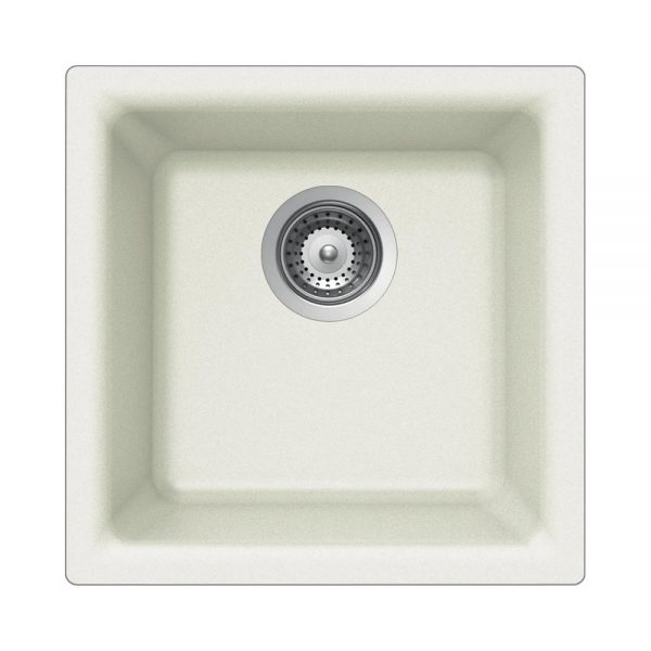 Houzer Quartztone 16" Granite Composite Dual Mount Single Bowl Bar Sink