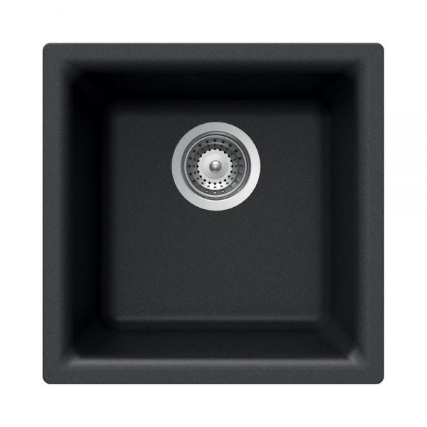 Houzer Quartztone 16" Granite Composite Dual Mount Single Bowl Bar Sink