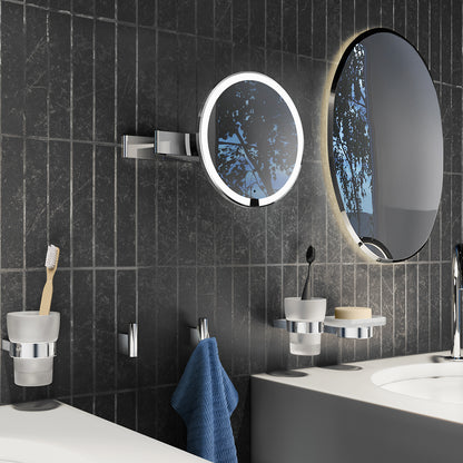 OUTLINE - Make-up Mirror, Polished Chrome, LED, wallmount, X7