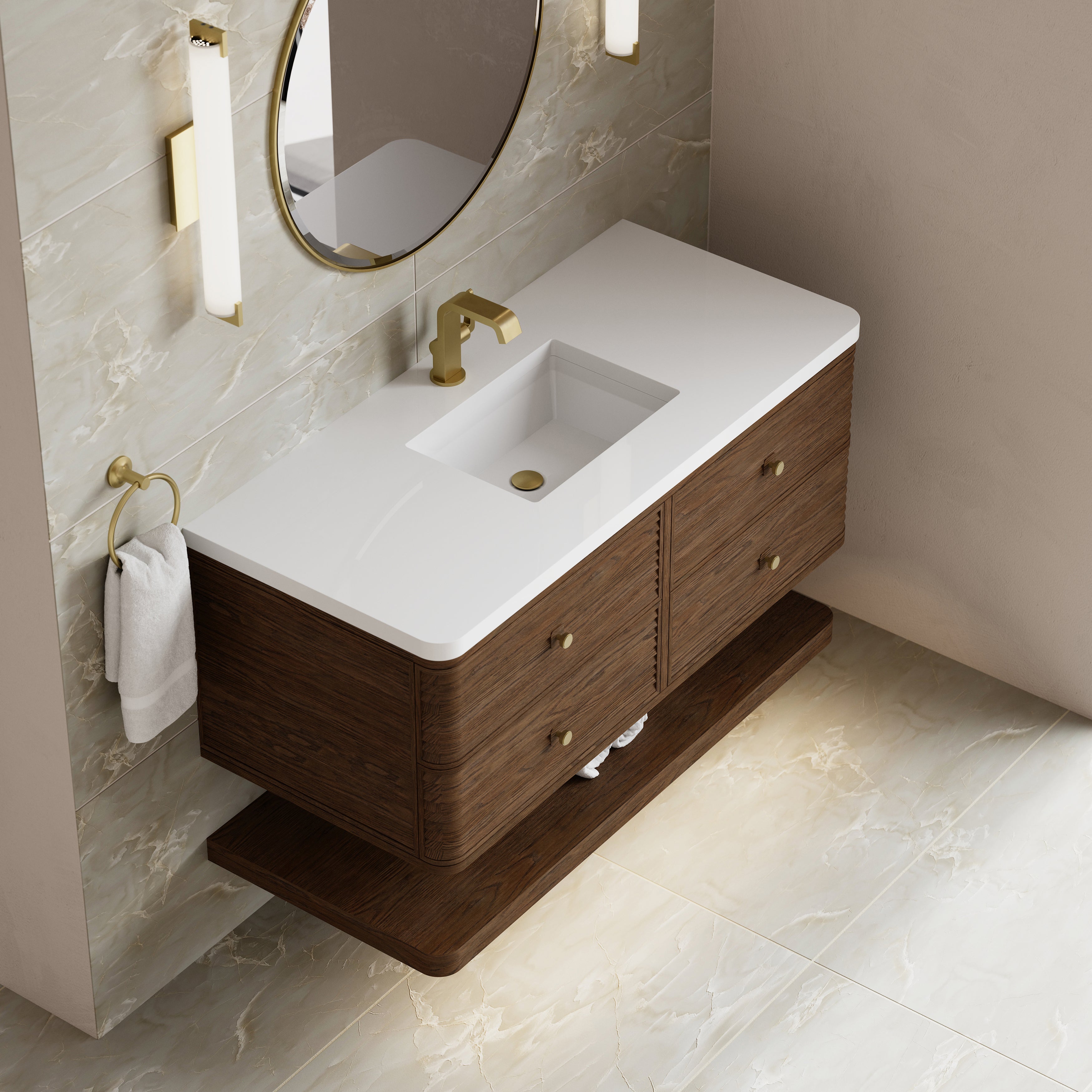 James Martin Allamari 48" Single Vanity in Sable with 3cm Countertop