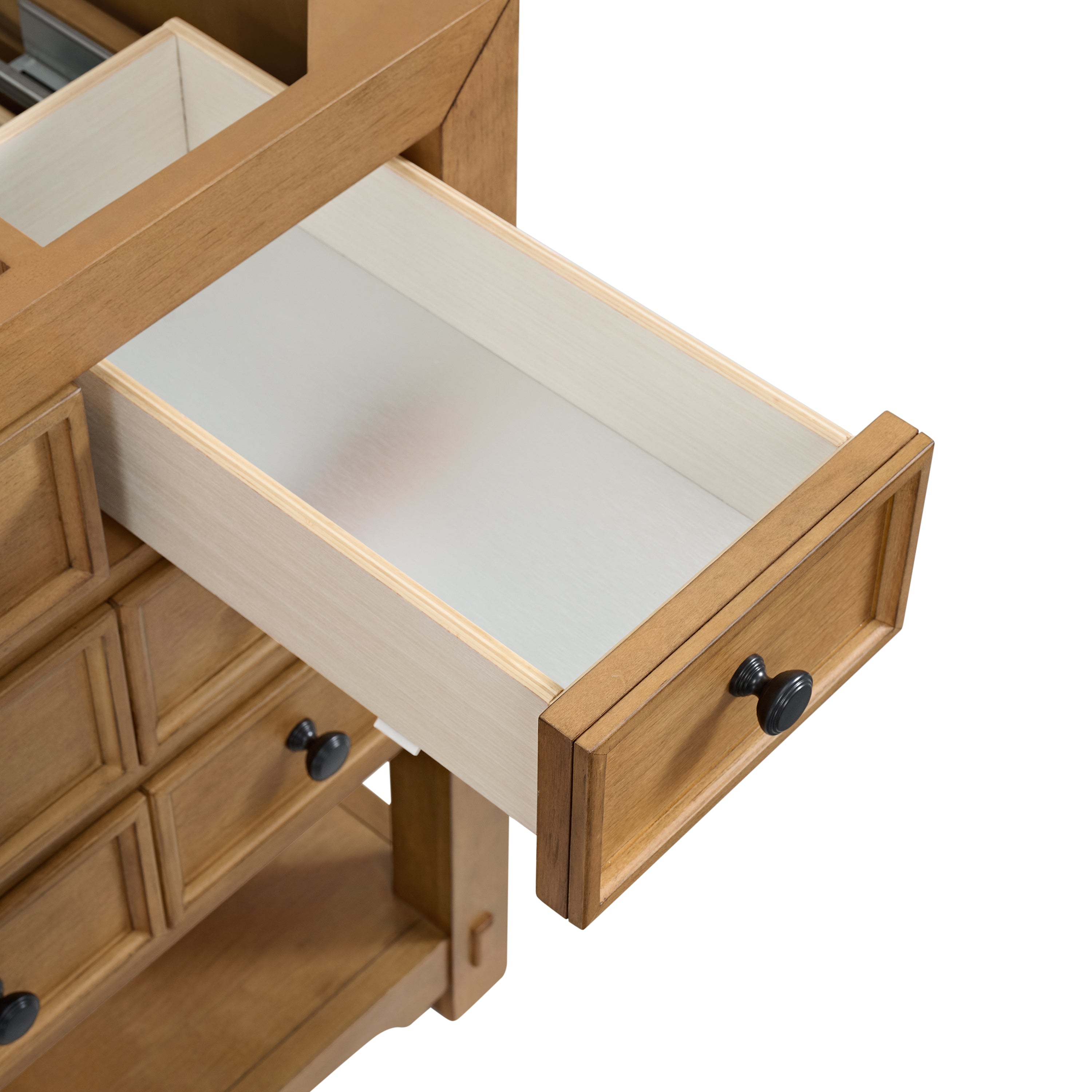 James Martin Malibu 60" Single Vanity in Amber Birch with 3cm Countertop and FreePower Wireless Charger