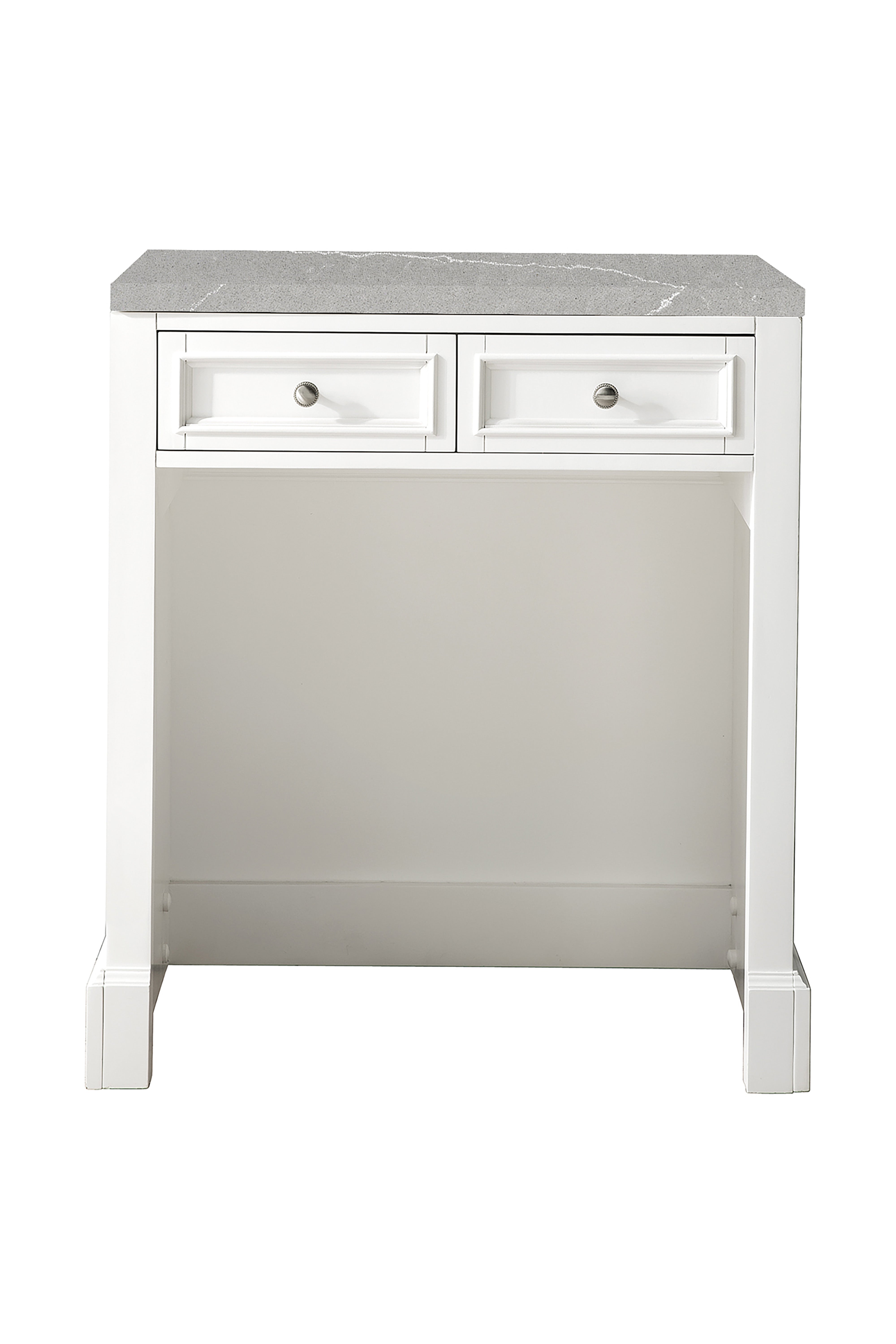 James Martin De Soto 30" Countertop Unit in Bright White with 3cm Countertop