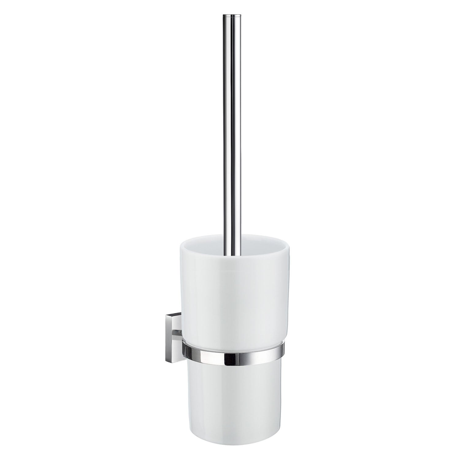 HOUSE - Toilet Brush incl Container in Frosted Glass wall mounted