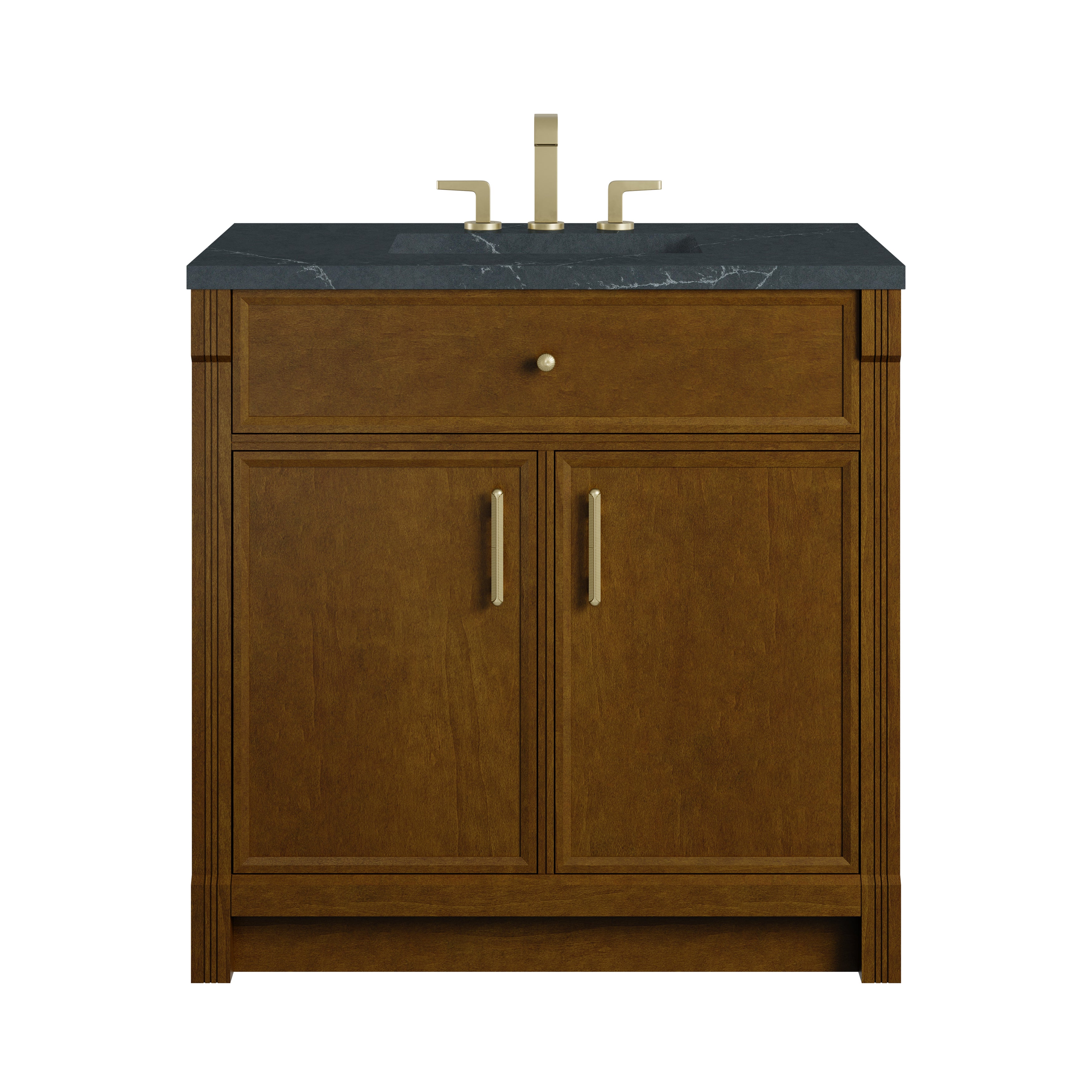 James Martin Bellshire 36" Single Vanity in Honey Oak with 3cm Countertop