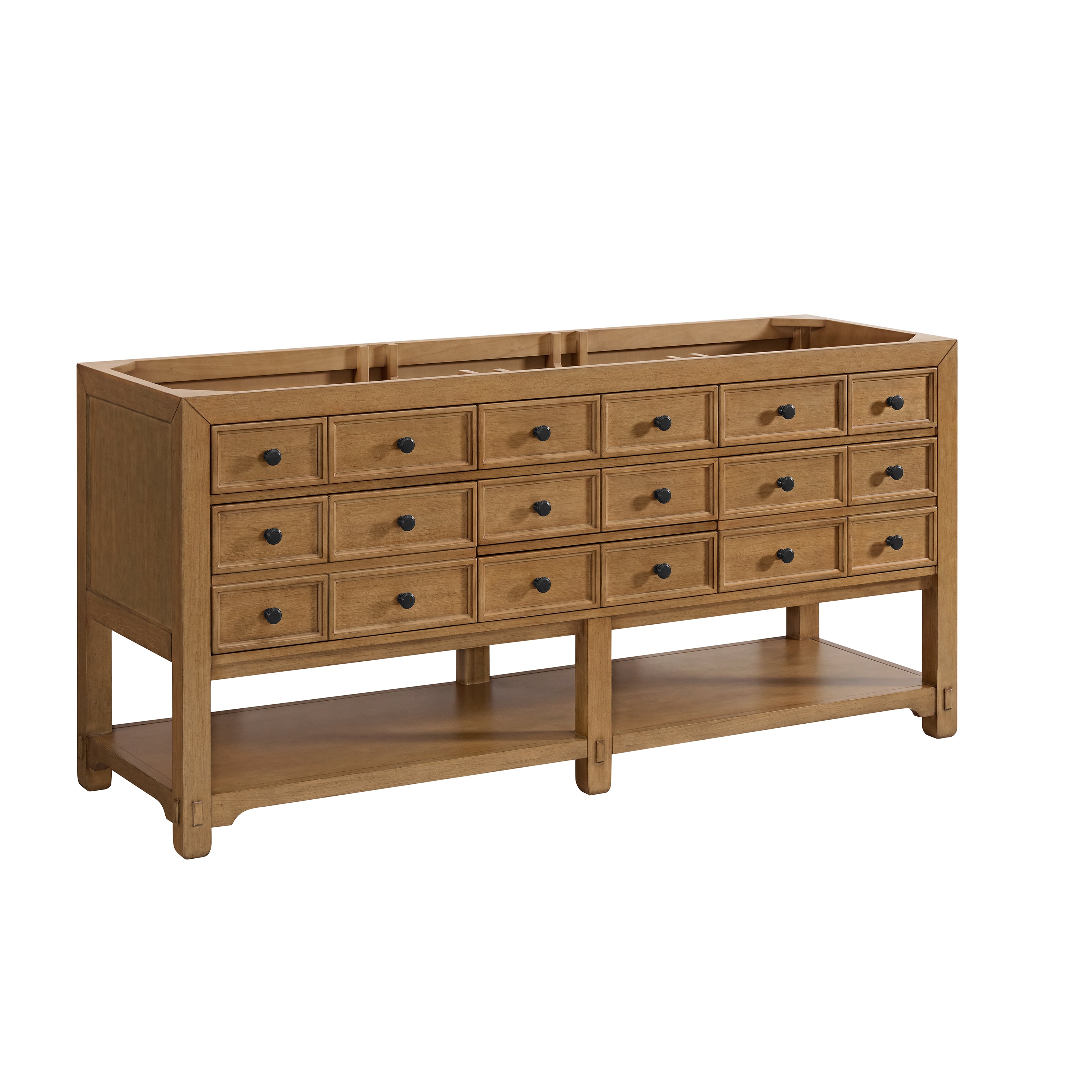 James Martin Malibu 72" Double Vanity in Amber Birch with 3cm Countertop