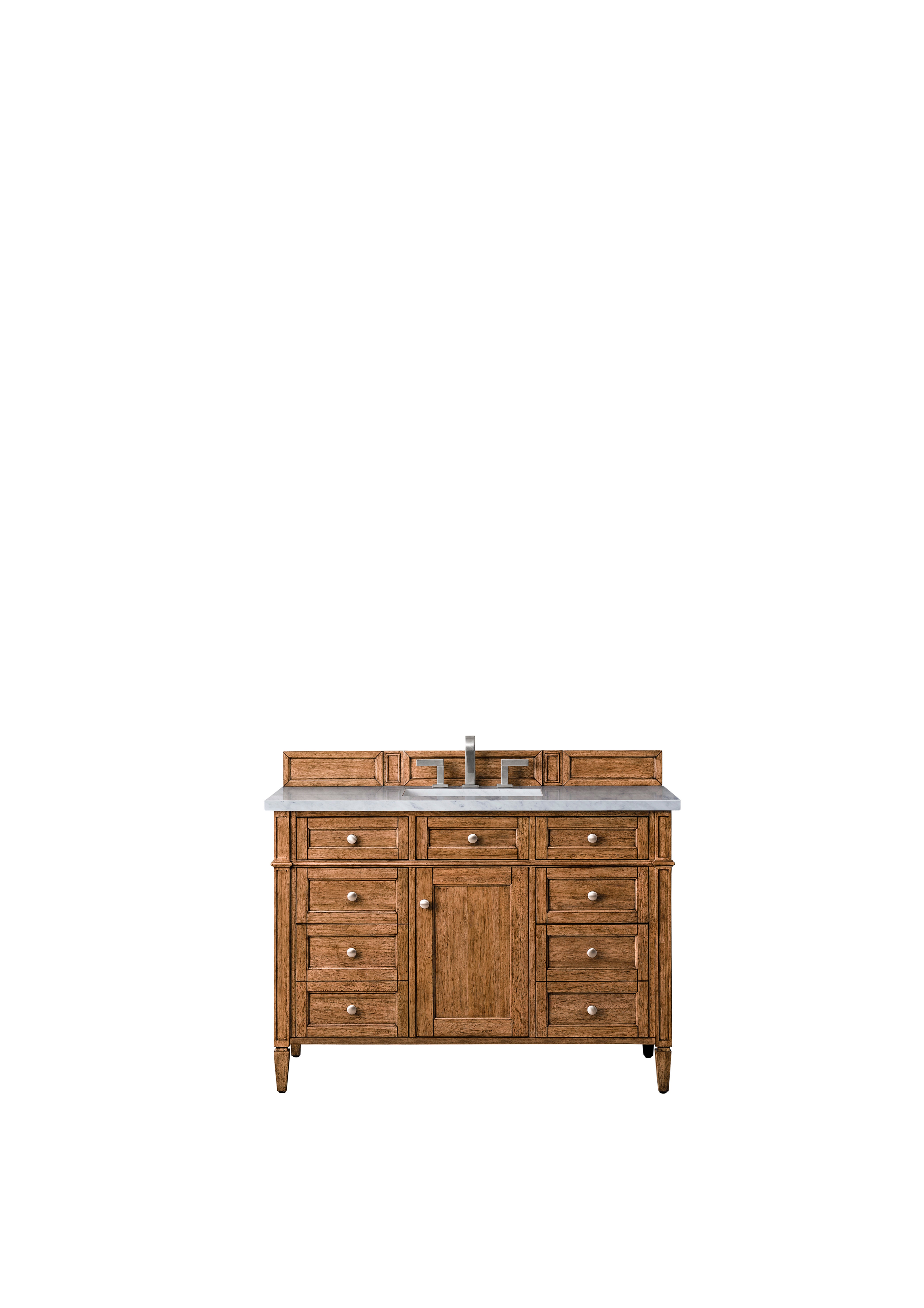 James Martin Brittany 48" Single Vanity in Saddle Brown with with 3cm Countertop