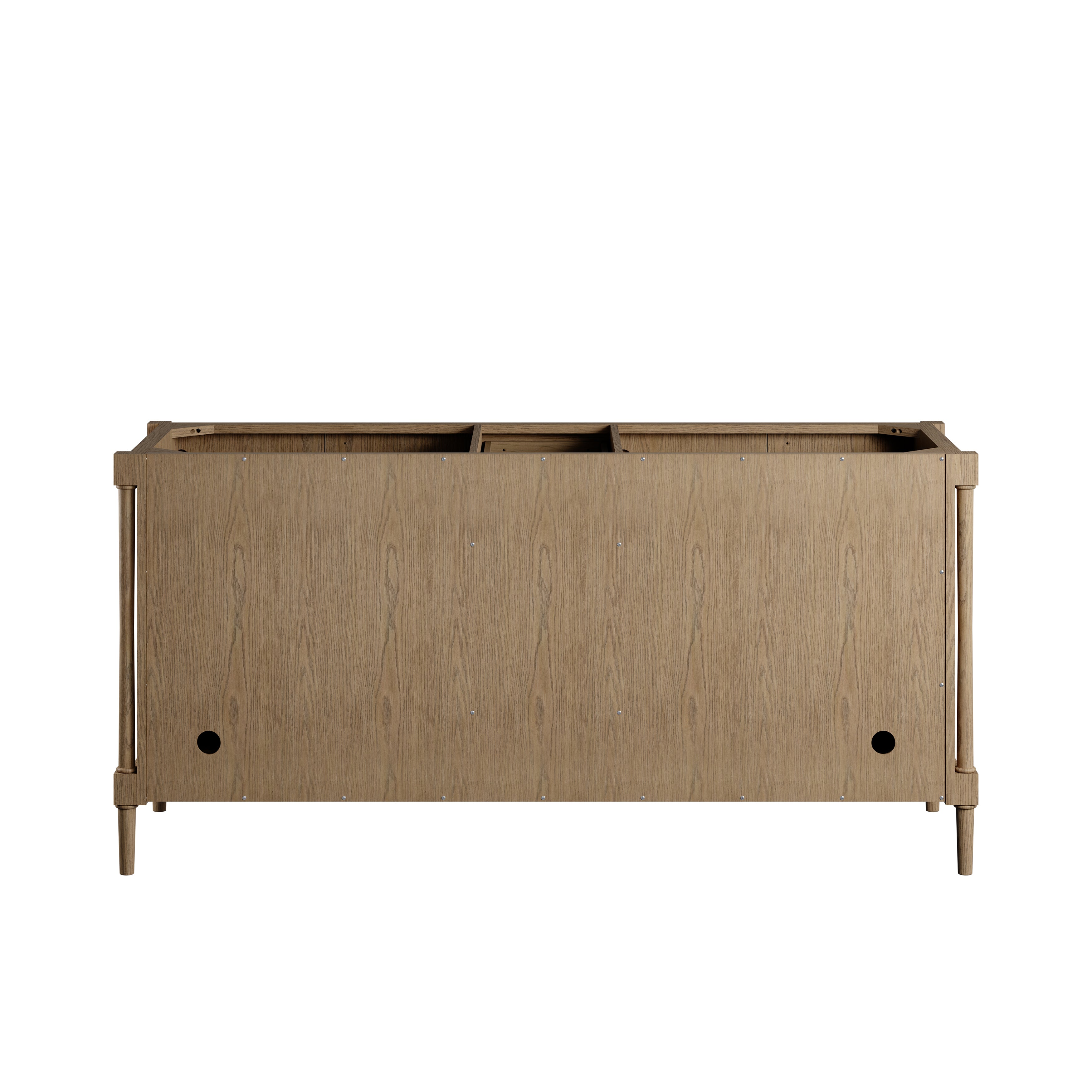 James Martin Kinnsden 72" Double Vanity in Weathered Oak with 3cm Carrara Marble Top