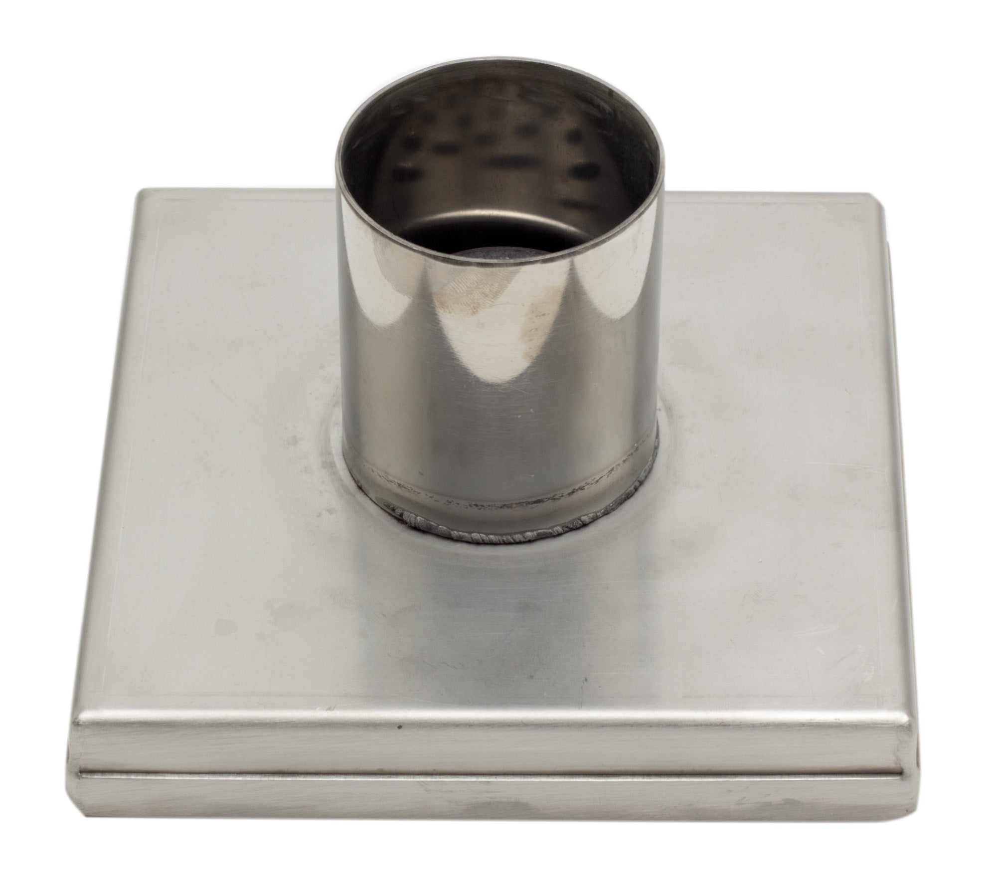 ALFI brand  ABSD55B-BSS 5" x 5" Modern Square Brushed Stainless Steel Shower Drain with Solid Cover