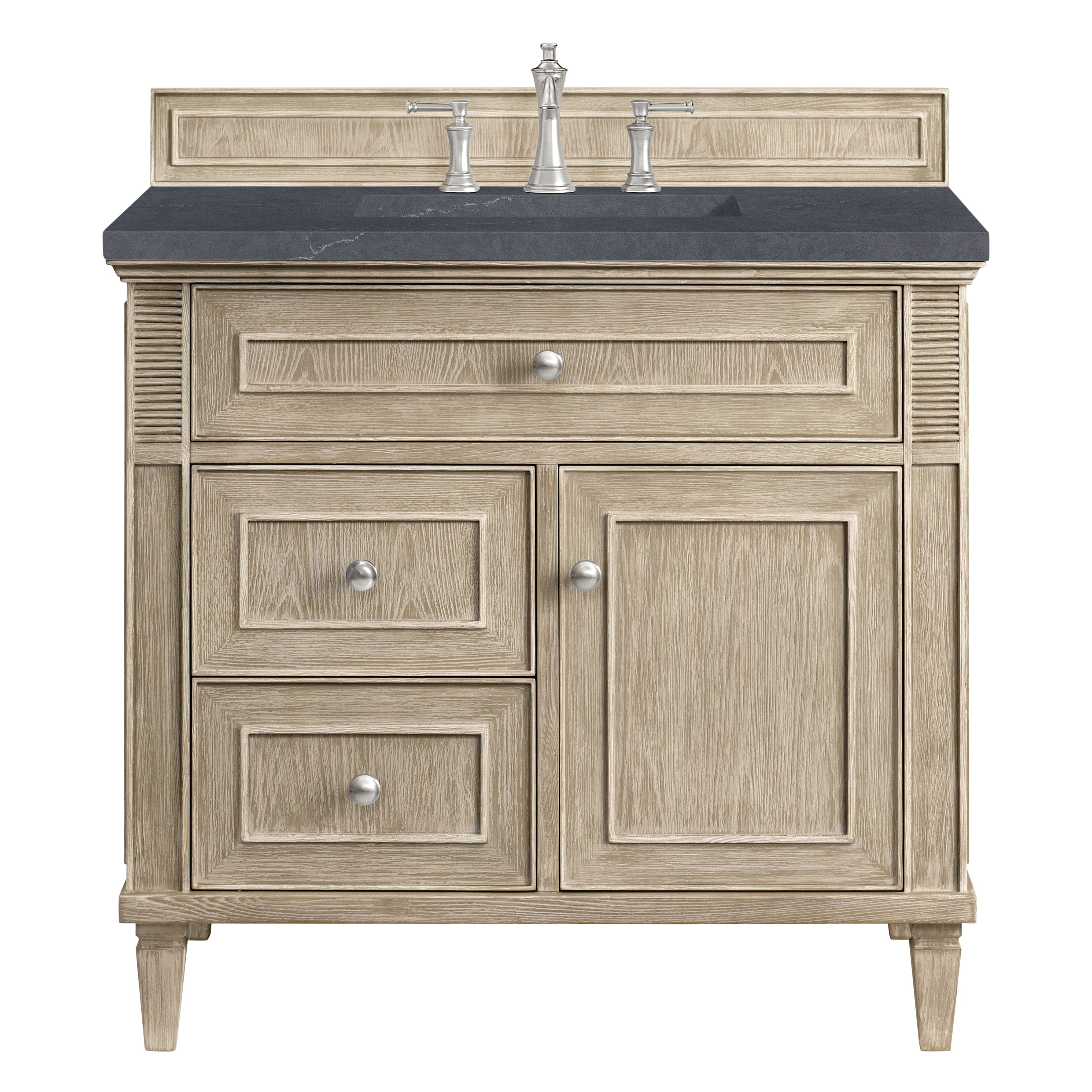 James Martin Lorelai 36" Single Vanity in Whitewashed Oak with 3cm Countertop