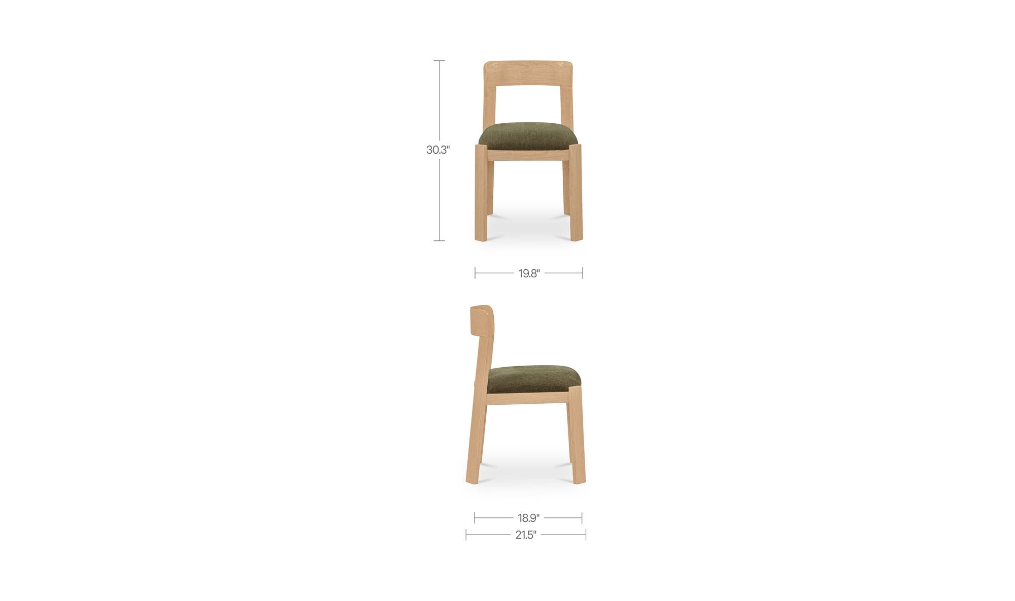 Moes Oli Dining Chair Set of Two EF-1009