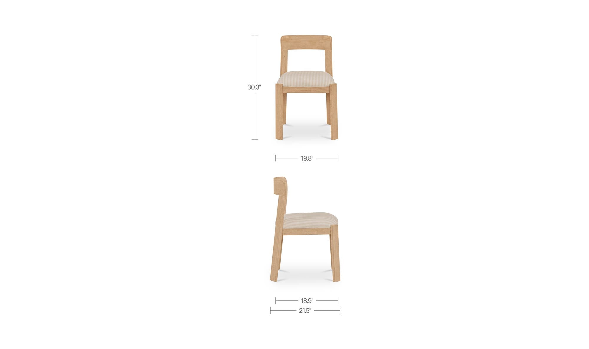 Moes Oli Dining Chair Set of Two EF-1009