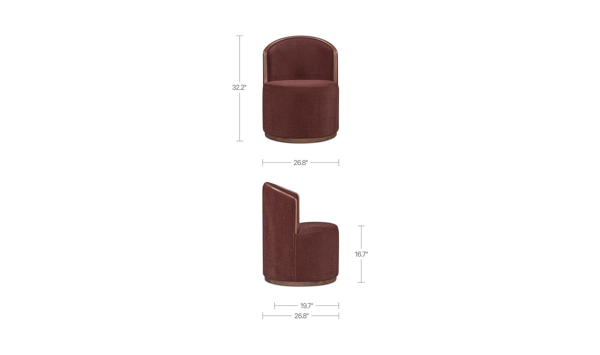 Moes Rossi Swivel Dining Chair EF-1011