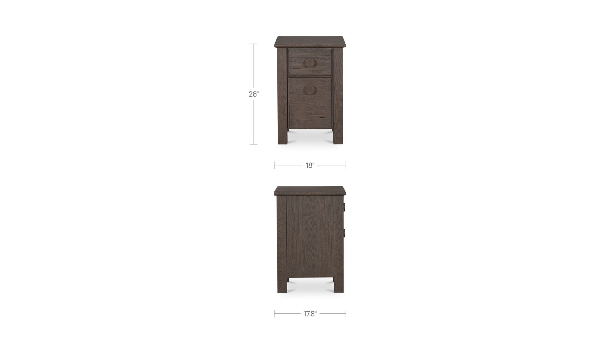 Moes Loren Small Nightstand EF-1016