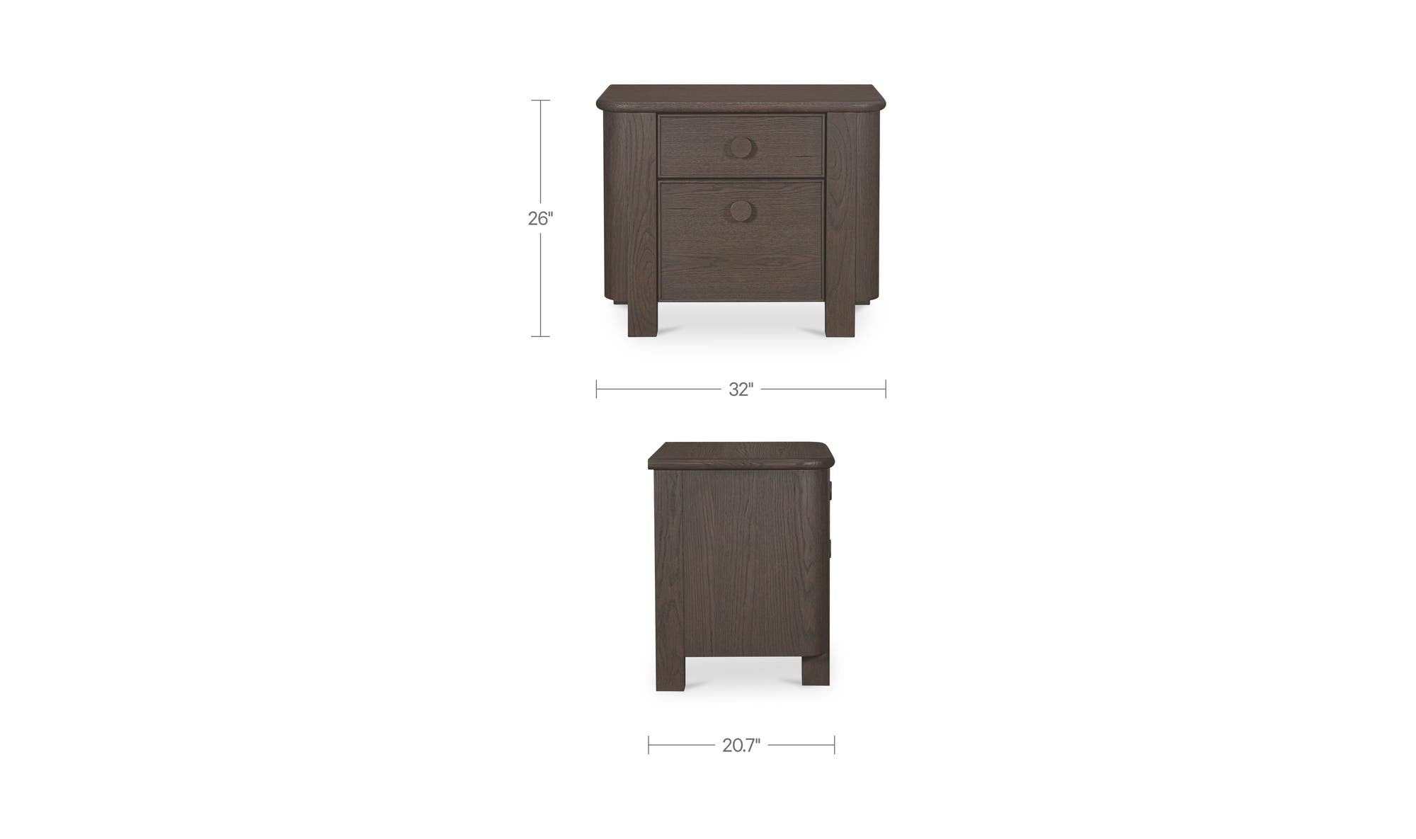 Moes Loren Large Nightstand EF-1017