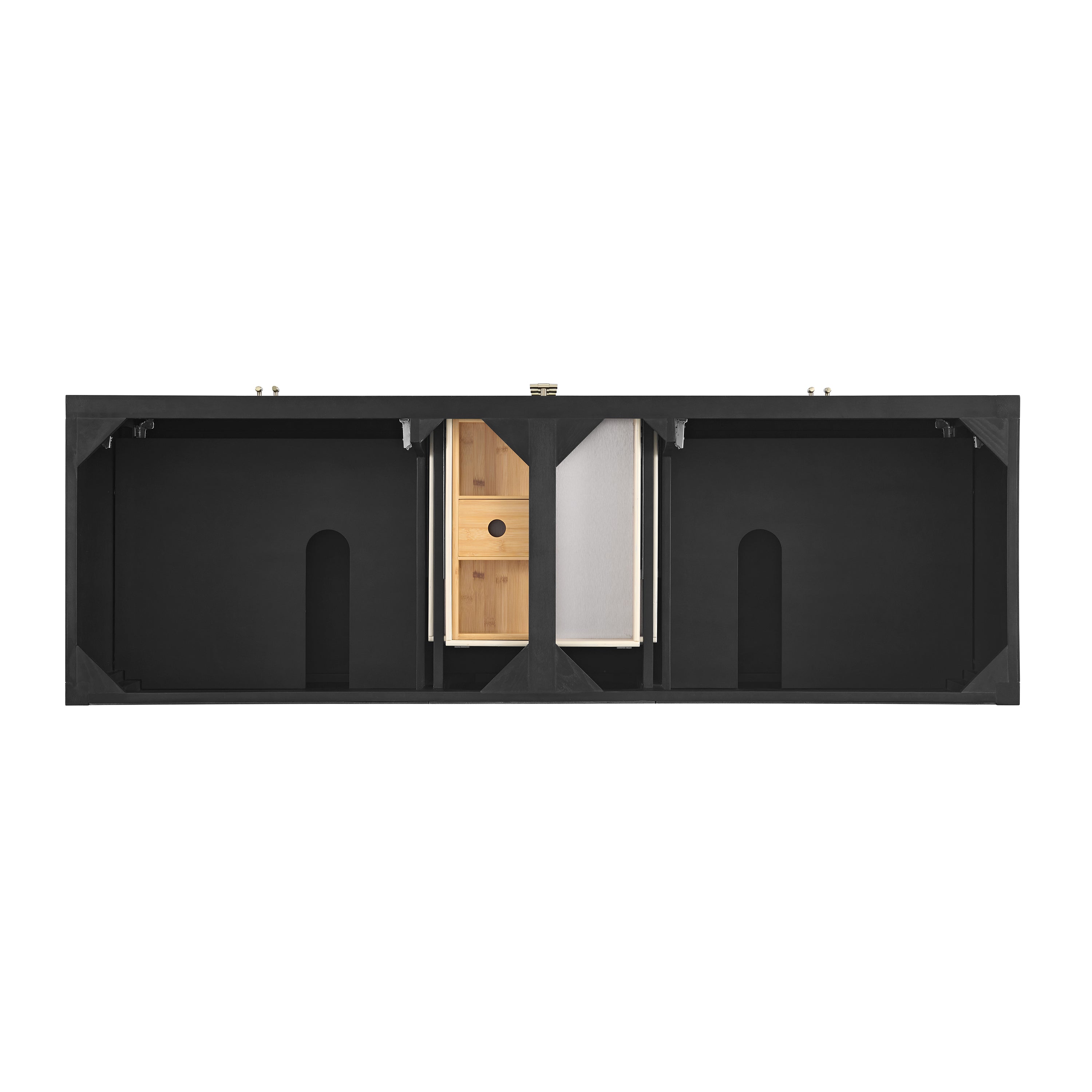James Martin Myrrin 72" Double Vanity in Carbon Oak with 3cm Countertop