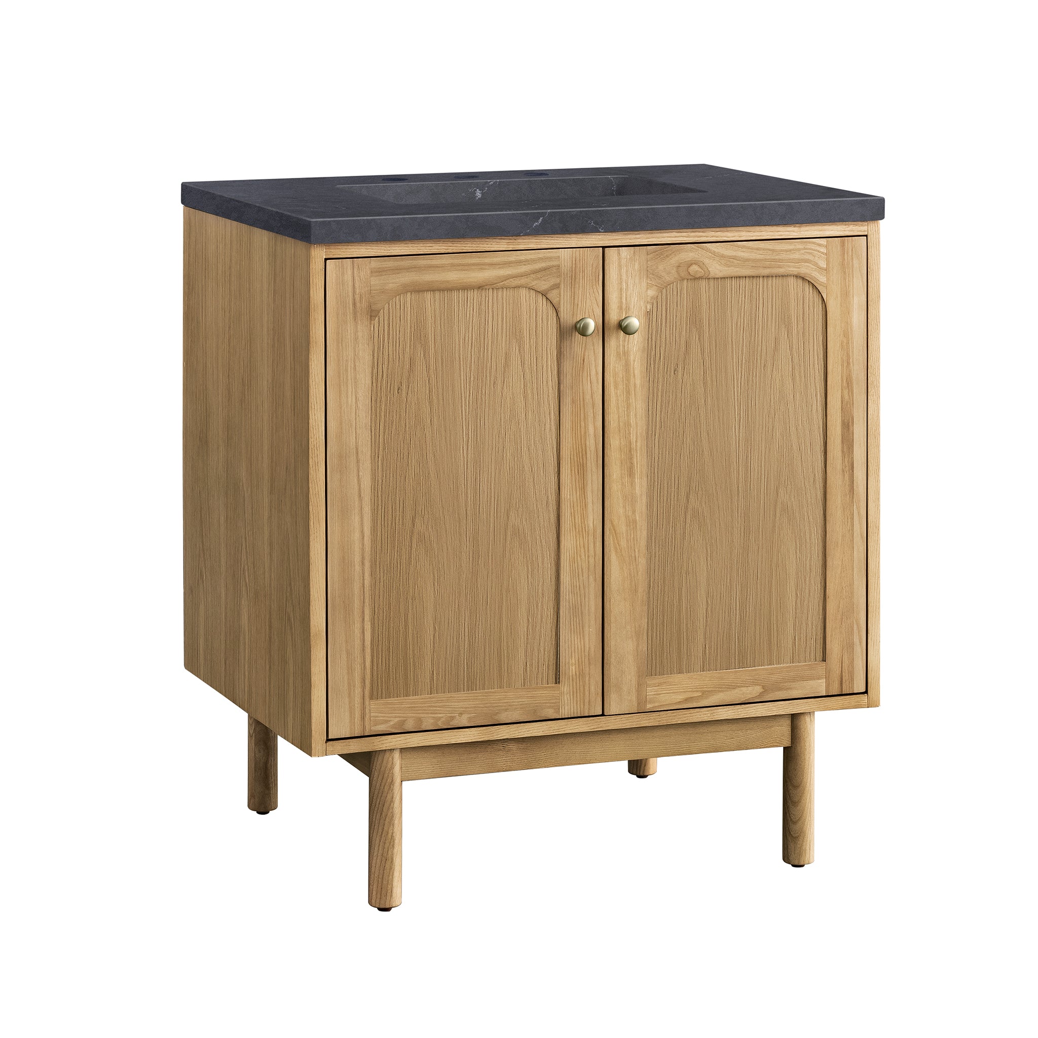 James Martin Laurent 30" Single Vanity in Light Natural Oak with 3cm Countertop