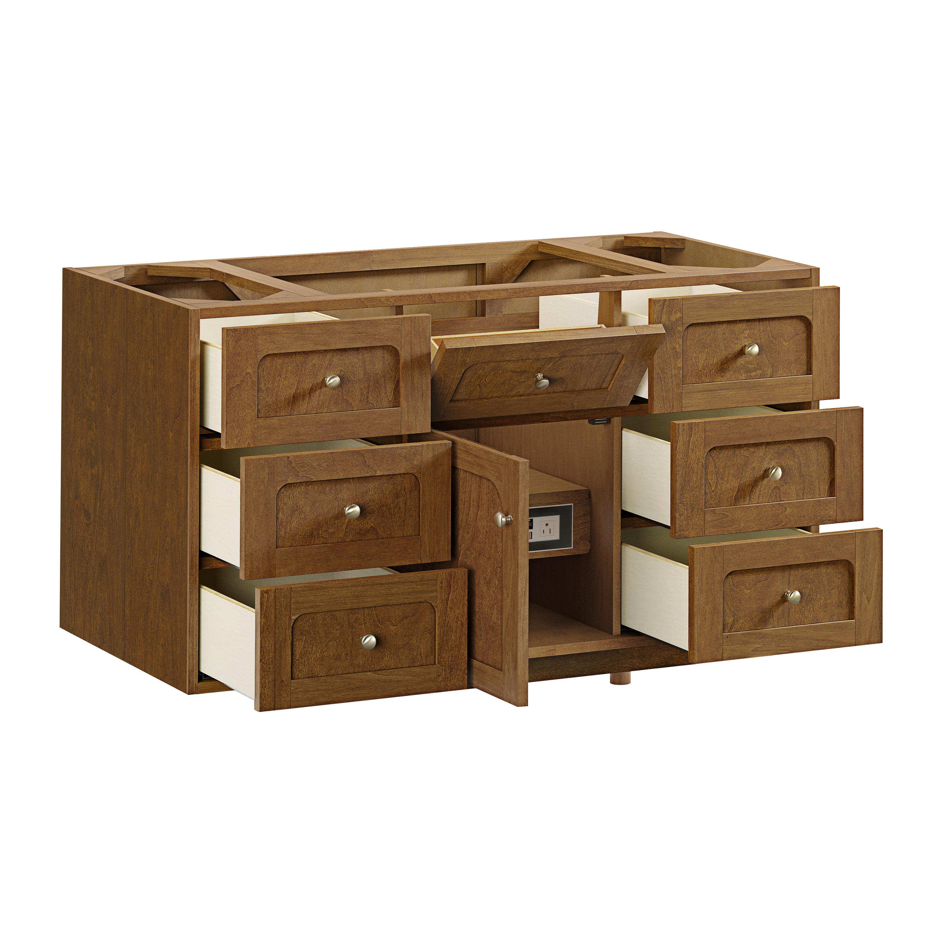 James Martin Laurent 48" Single Vanity in Honey Oak with 3cm Countertop