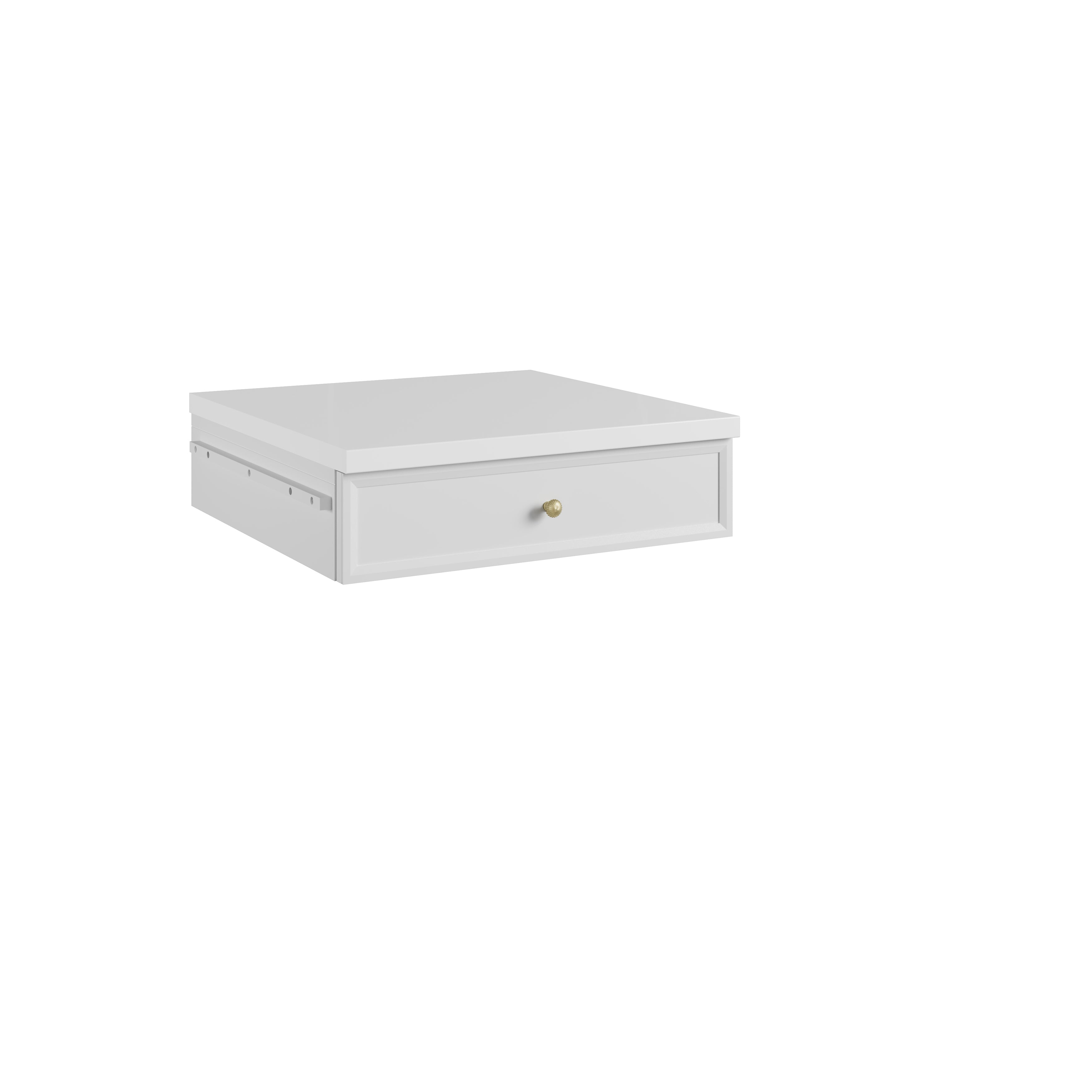 James Martin Bellshire 24" Drawer Unit in Bright White with 3cm Countertop