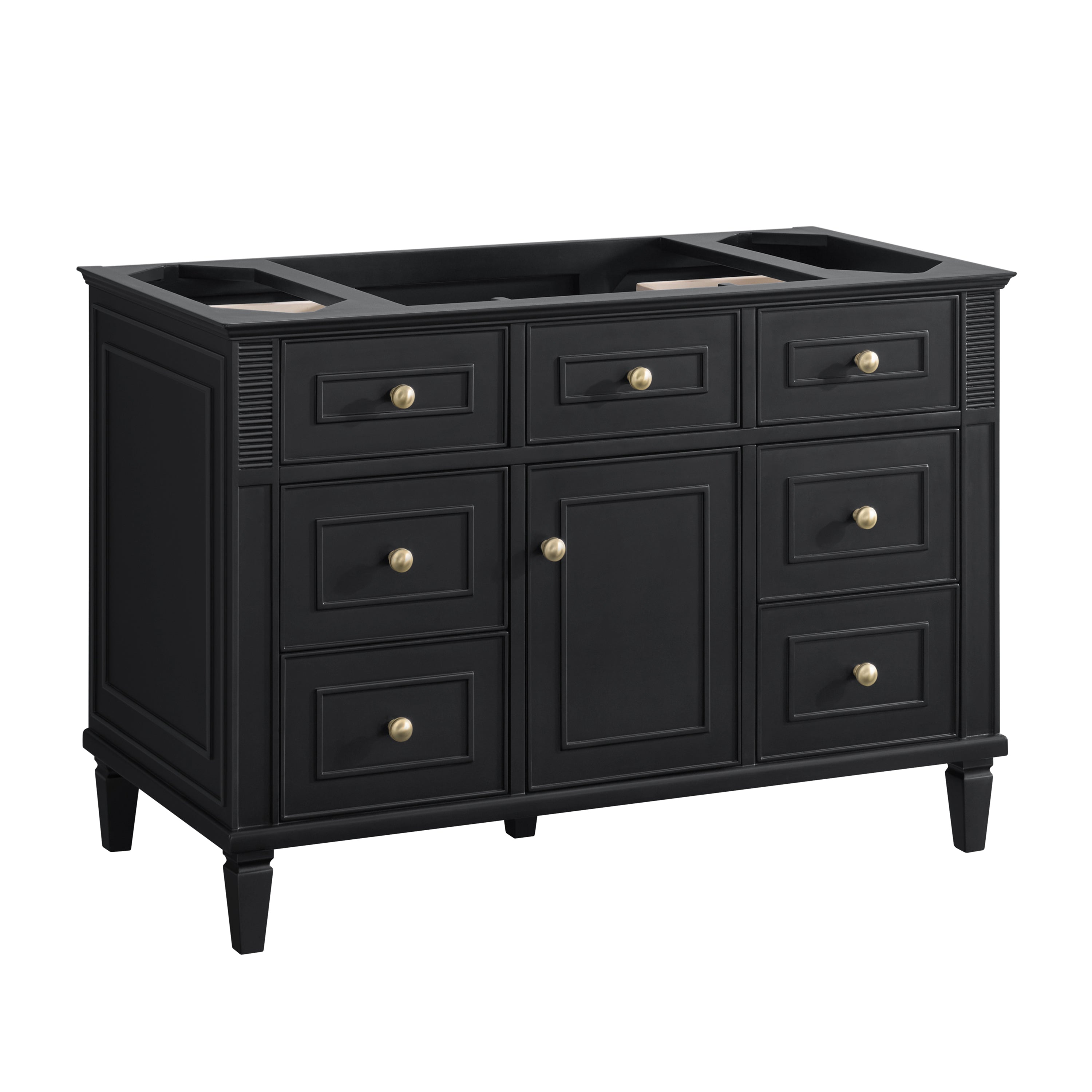 James Martin Lorelai 48" Single Vanity in Black Onyx with 3cm Countertop