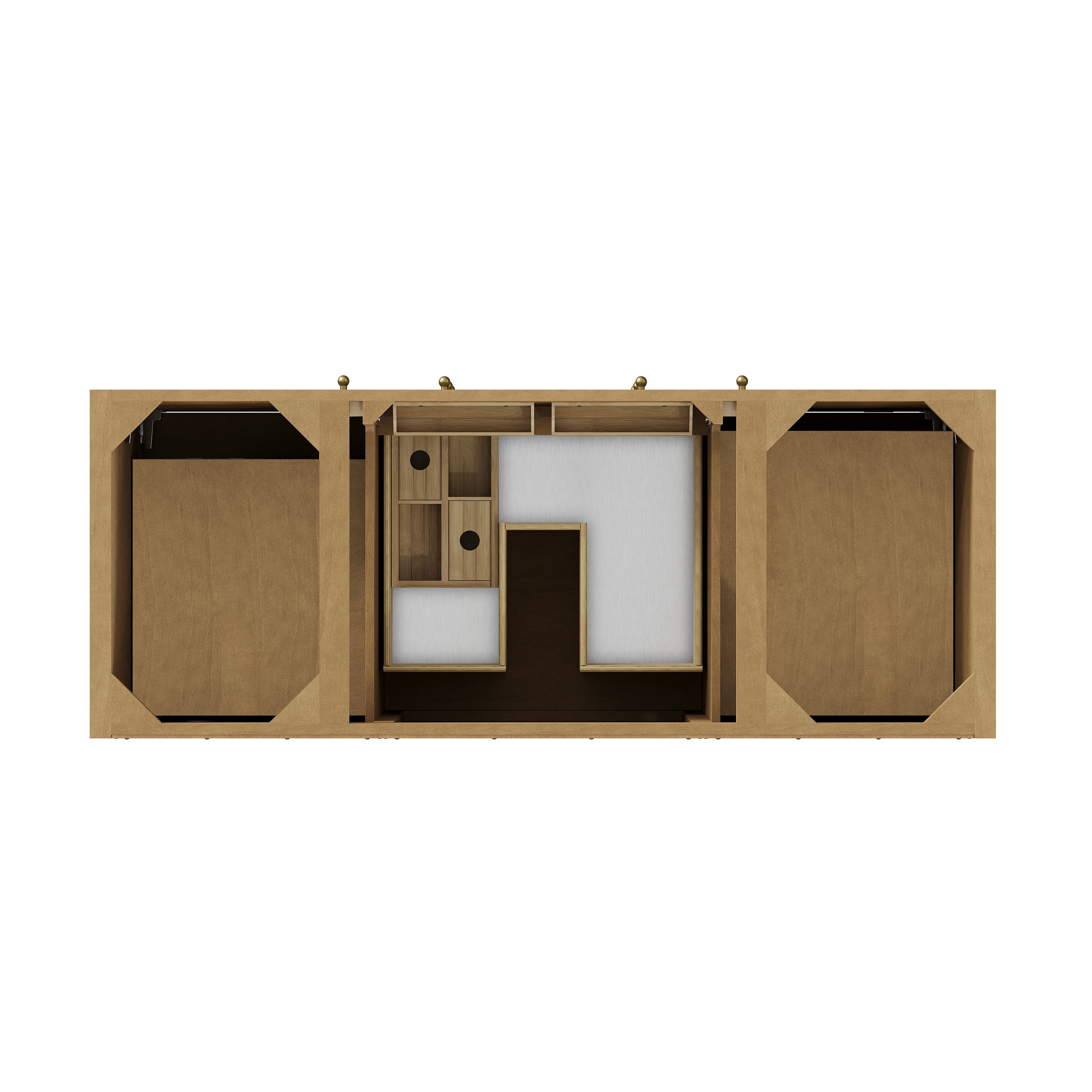 James Martin Hudson 60" Single Vanity in Light Natural Oak with 3cm Countertop