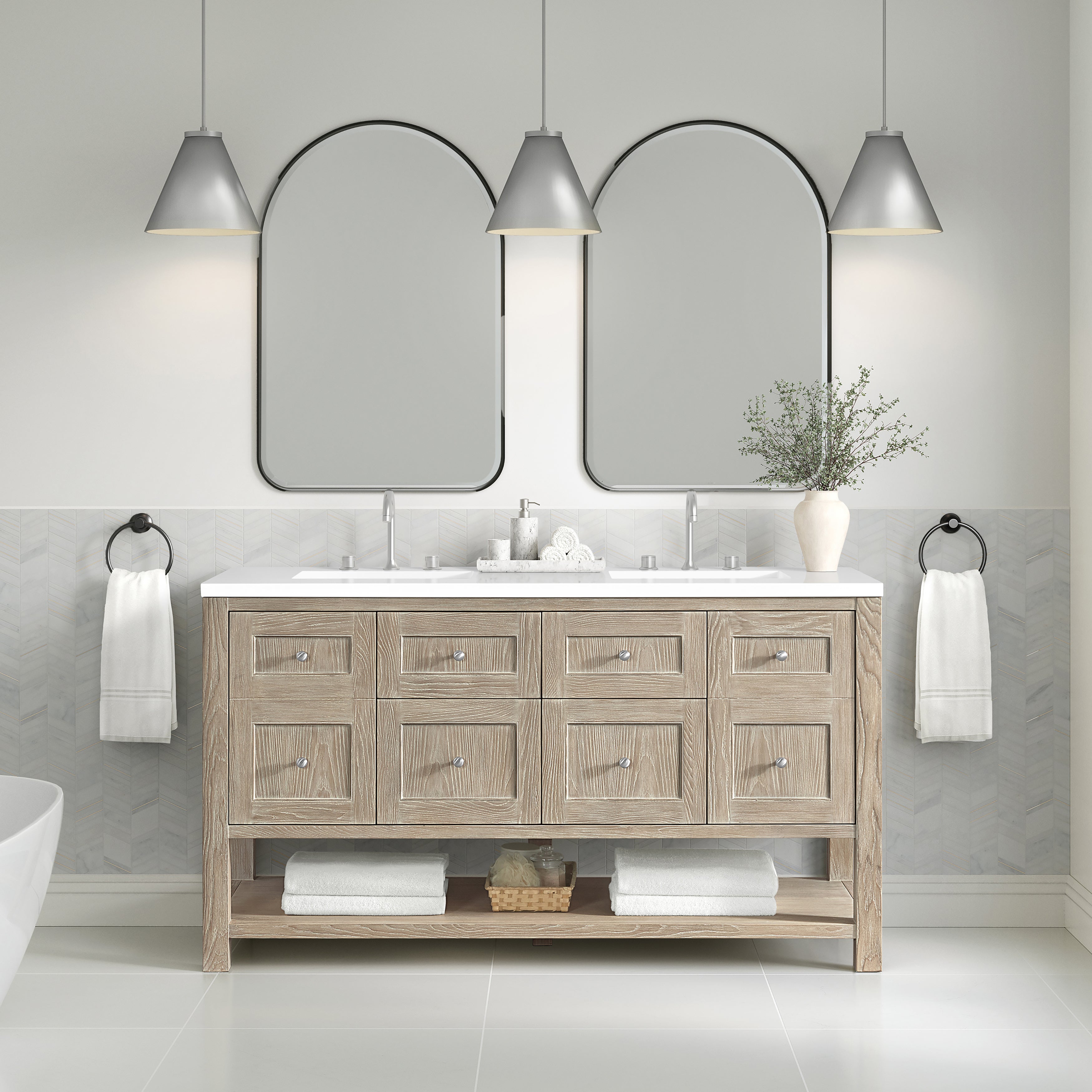 James Martin Rohe 24" Arched Mirror
