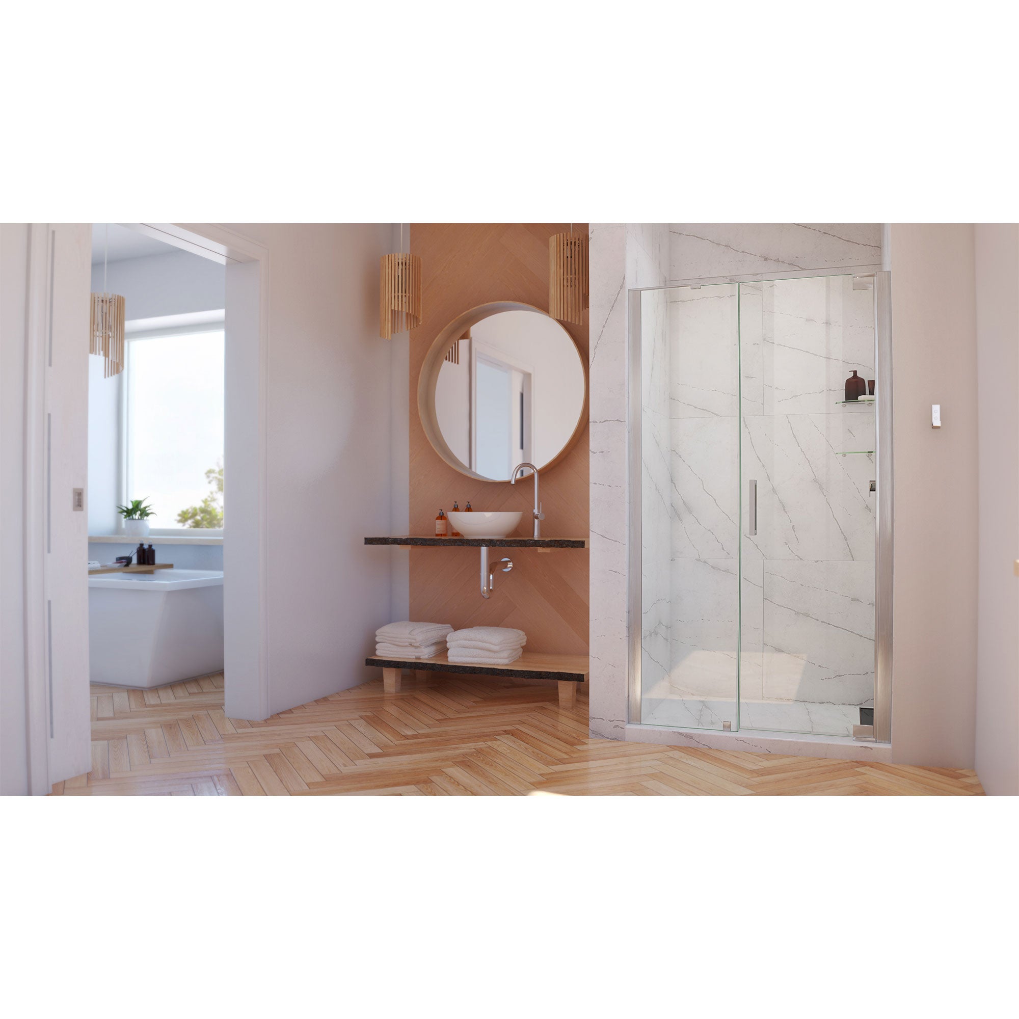 DreamLine Elegance-LS 41.25-43.25" W Shower Door