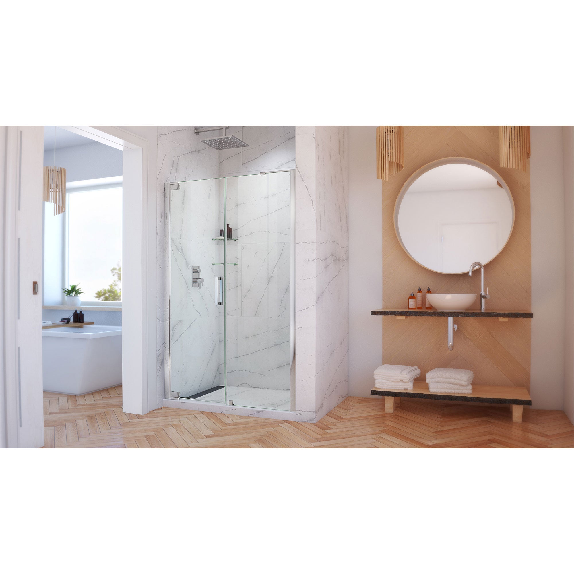 DreamLine Elegance-LS 57.75-59.75" W Shower Door