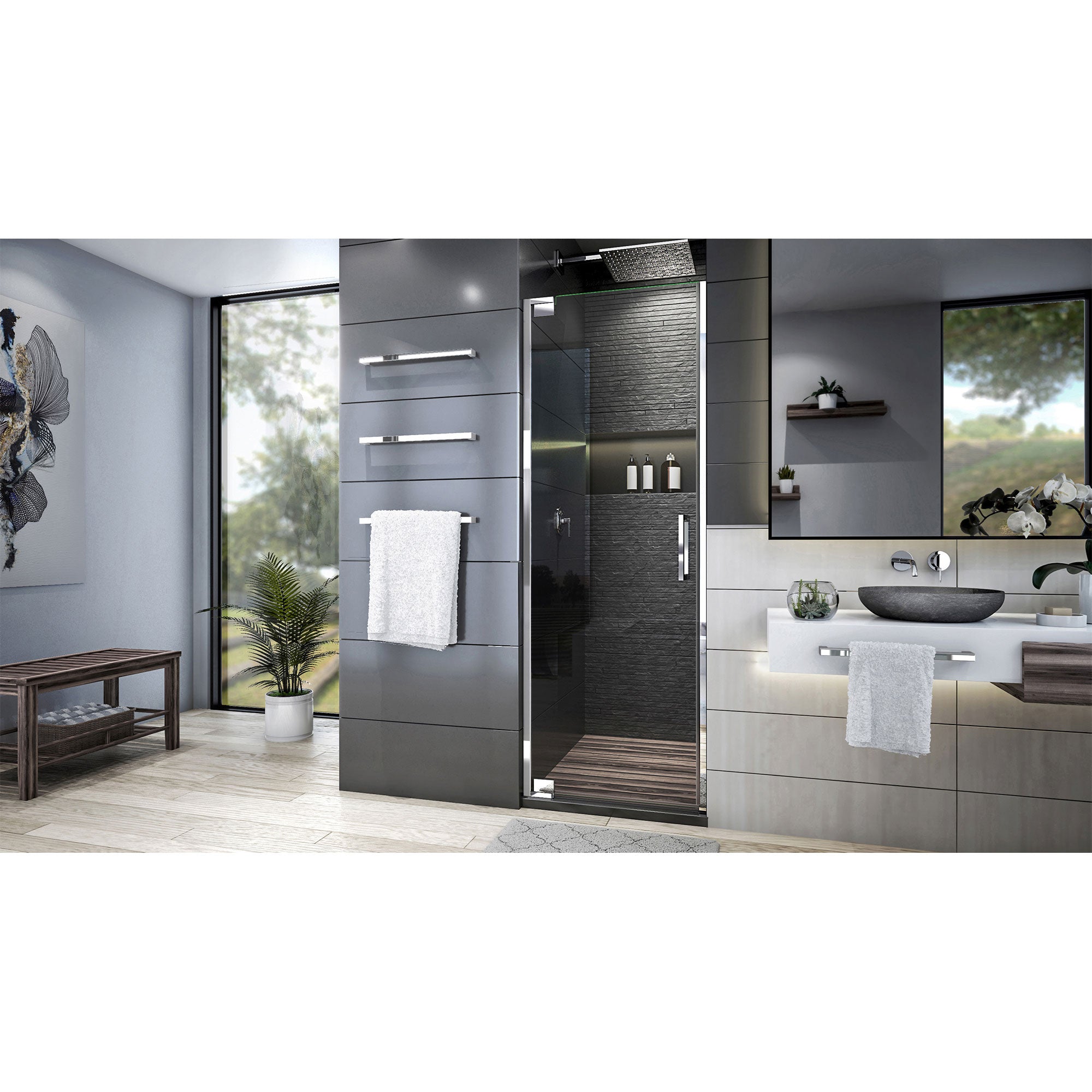 DreamLine Elegance Plus 34 - 34.5 W Shower Door