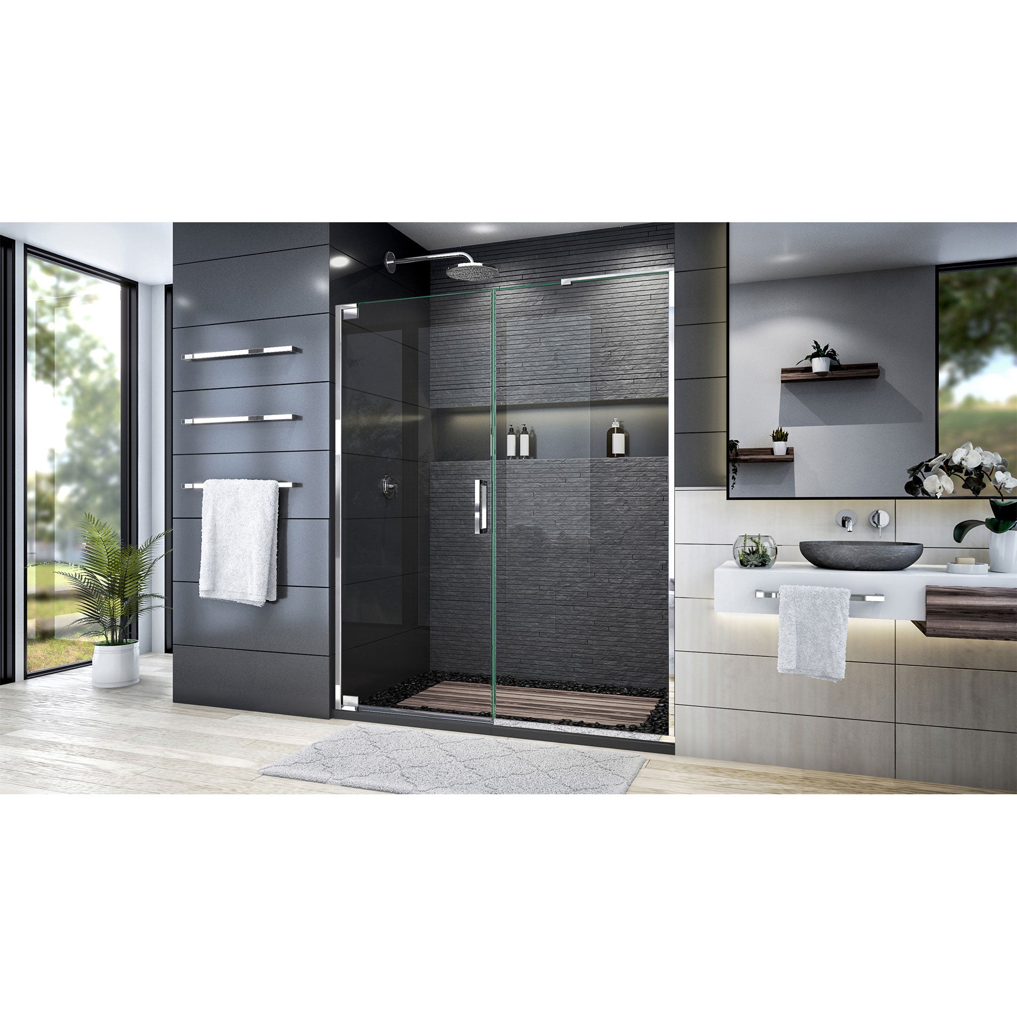 DreamLine Elegance Plus 58 - 58.75 W Shower Door