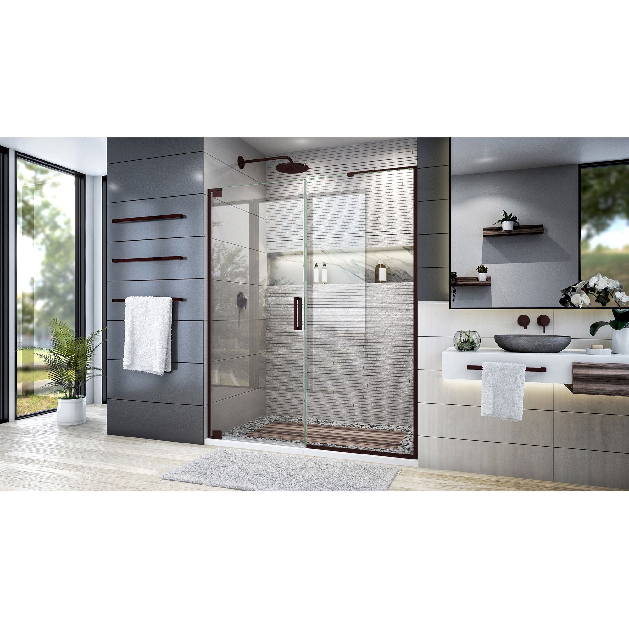 DreamLine Elegance Plus 58 - 58.75 W Shower Door