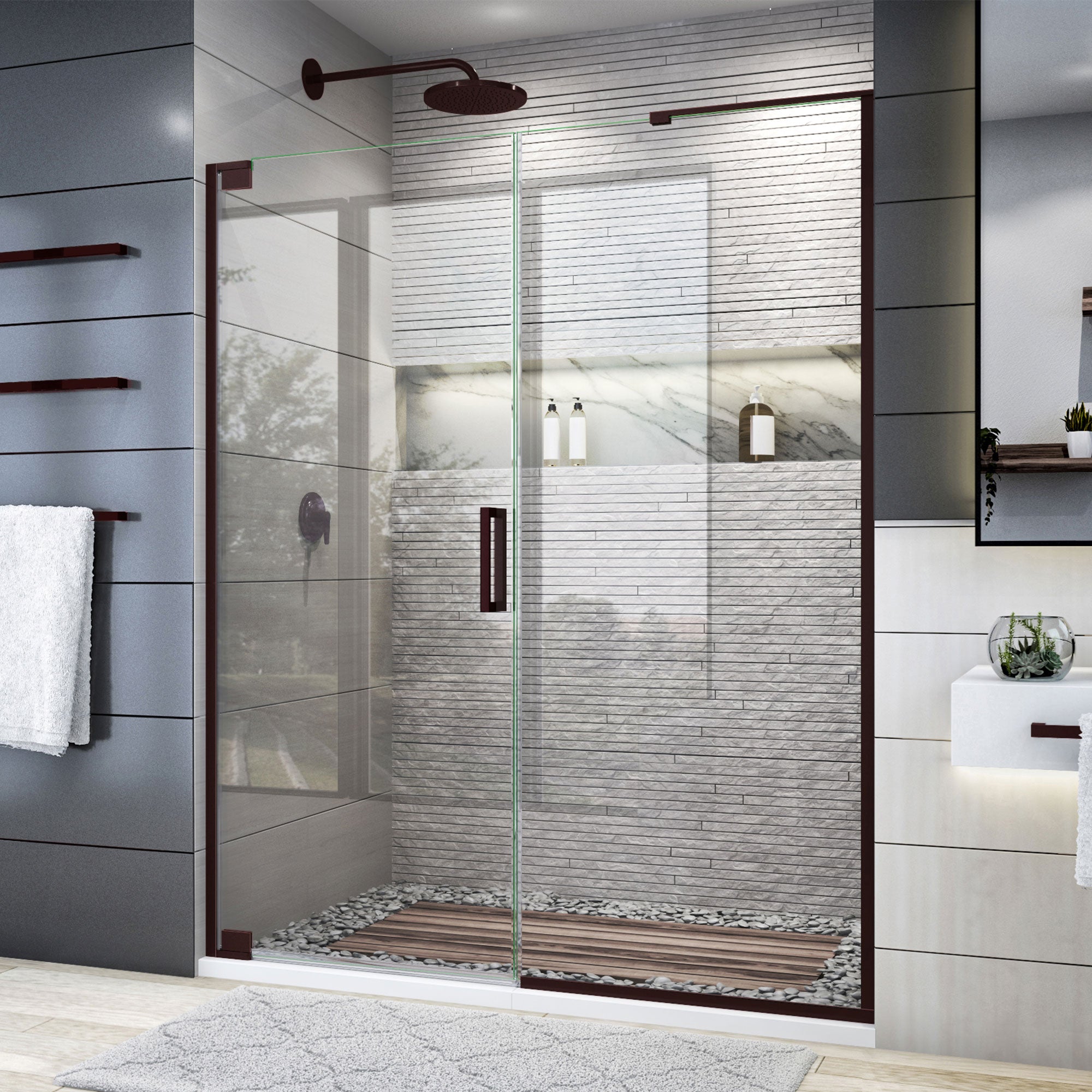 DreamLine Elegance Plus 58 - 58.75 W Shower Door
