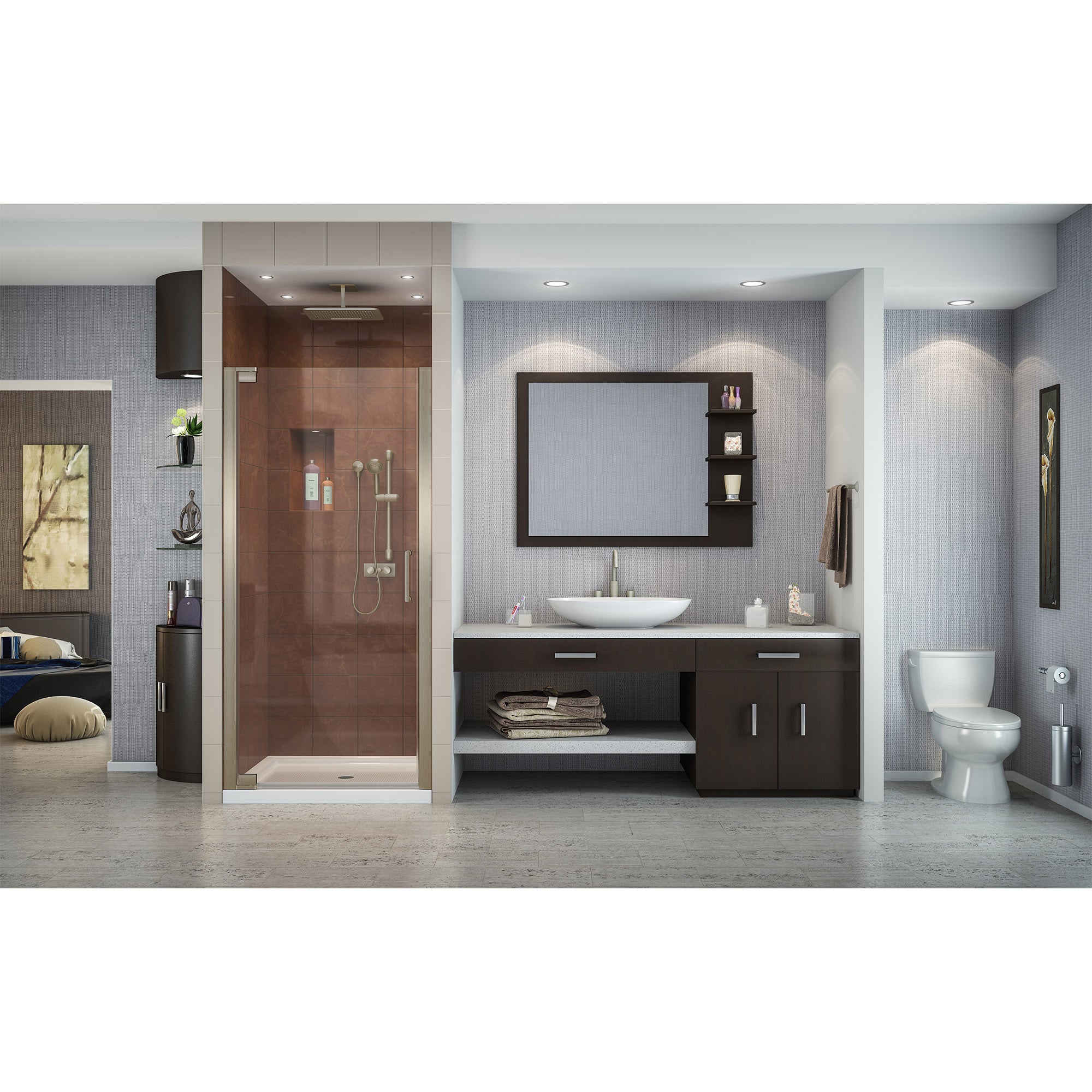 DreamLine Elegance 35.75-37.75" W Shower Door