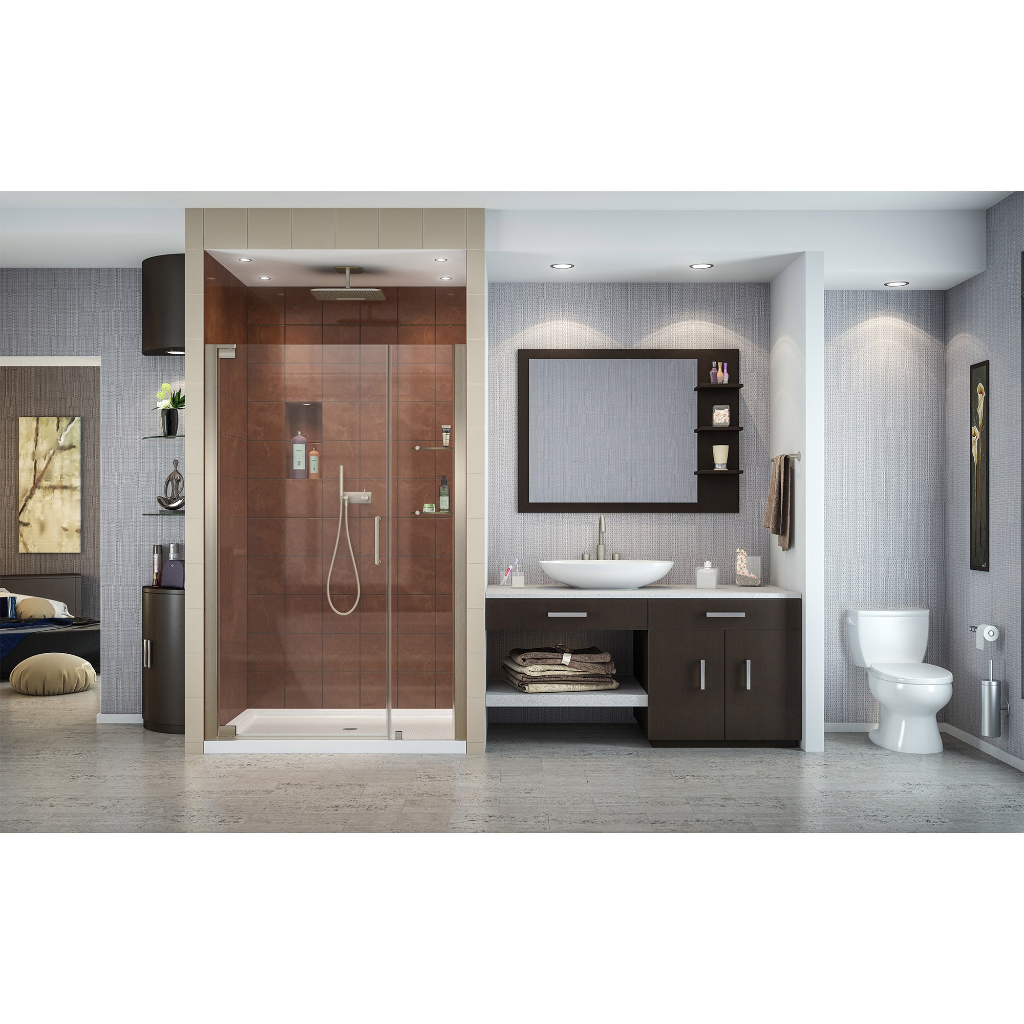 DreamLine Elegance 44.25-46.25" W Shower Door