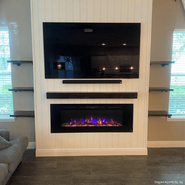 Touchstone Sideline® 50 Recessed Smart Electric Fireplace with Heat – 80004