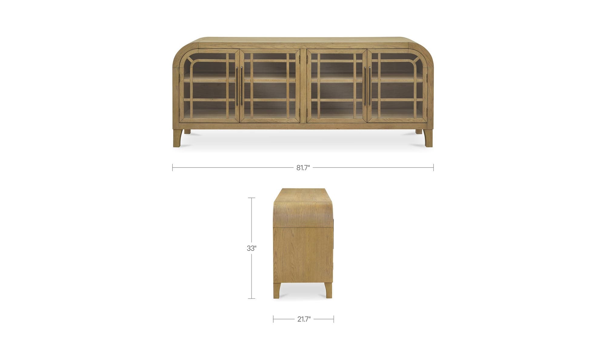 Moes Maddie Sideboard Natural EM-1021