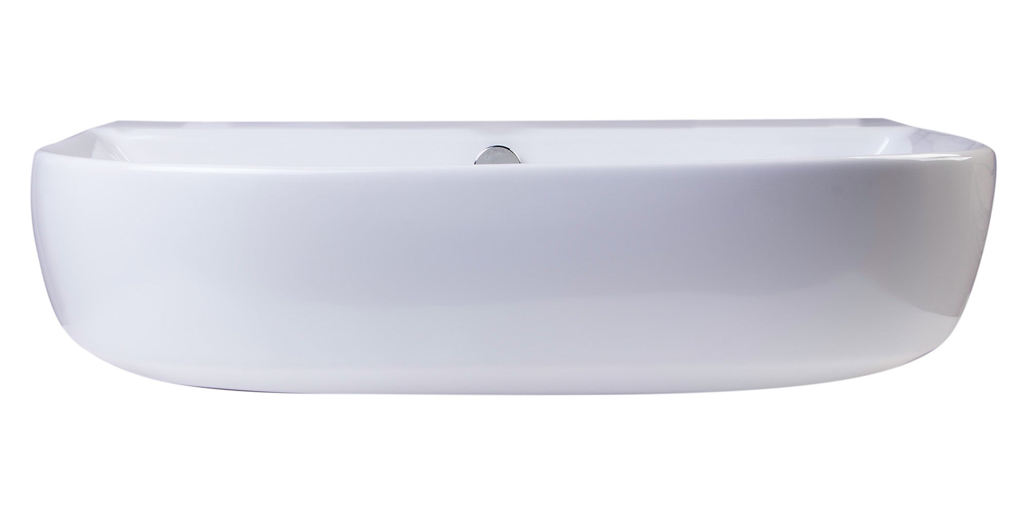ALFI brand  AB111  24" White D-Bowl Porcelain Wall Mounted Bath Sink