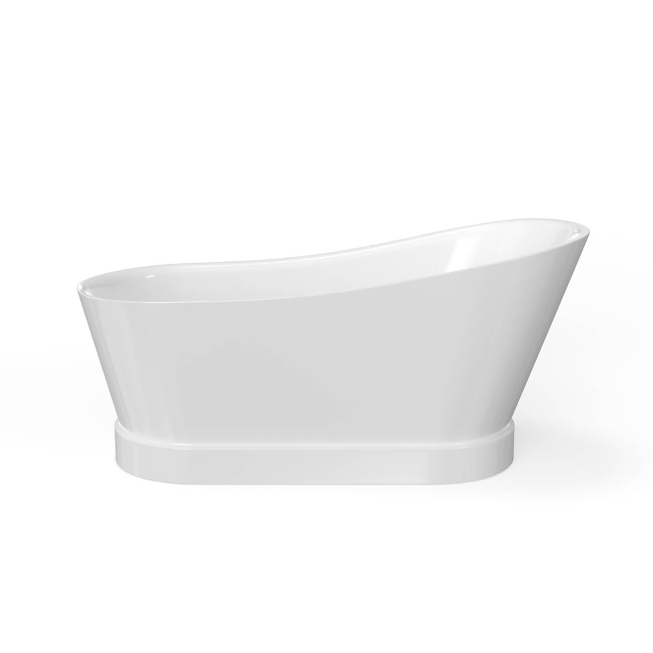 MAIDSTONE Emryn 67 Inch Slipper Acrylic Freestanding Tub