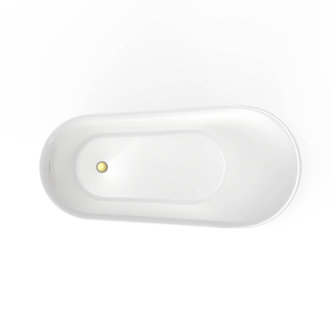 MAIDSTONE Emryn 67 Inch Slipper Acrylic Freestanding Tub