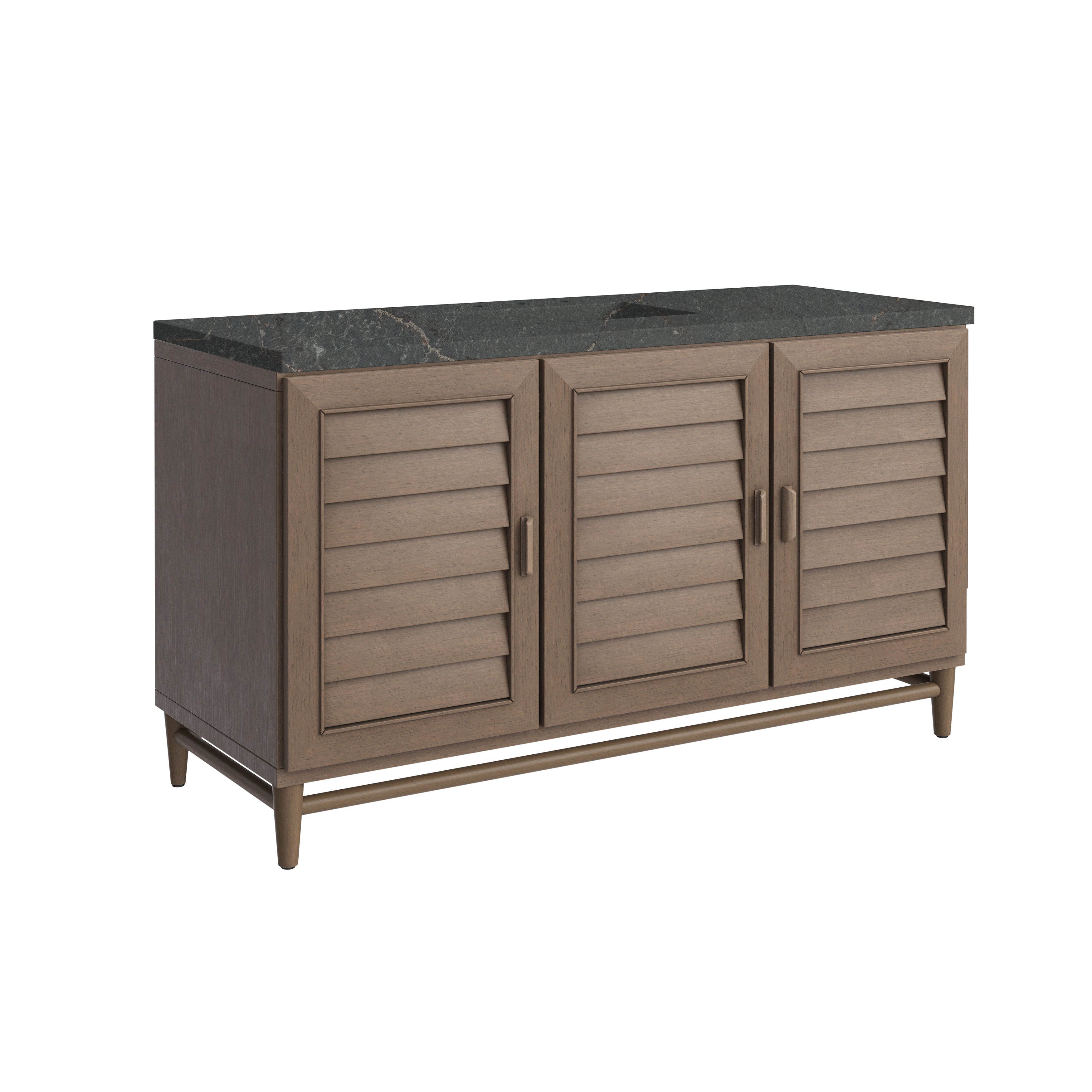 James Martin Portland 60" Single Vanity in Whitewashed Walnut with 3cm Countertop