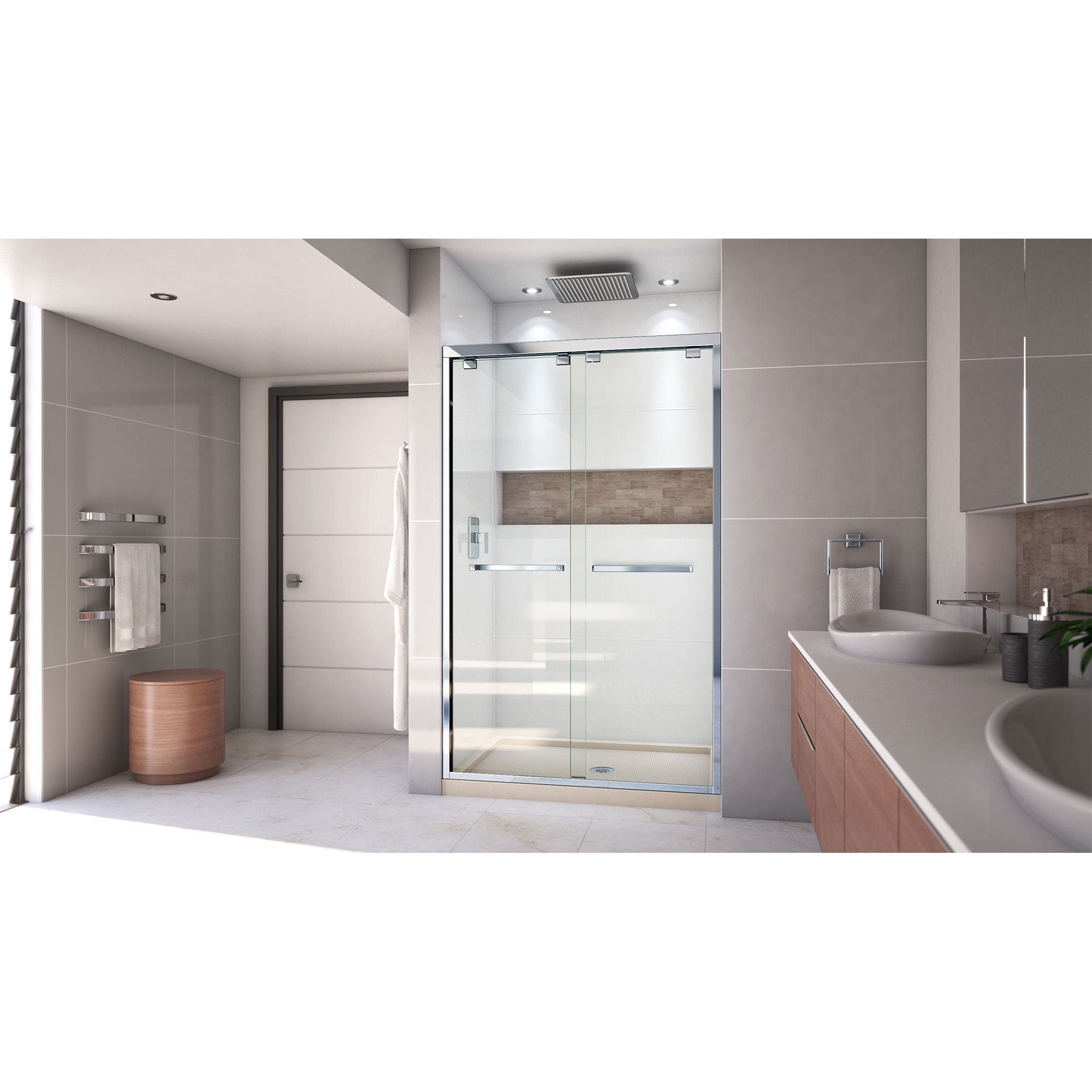 DreamLine Encore 32" D x 48" W Shower Door and Base