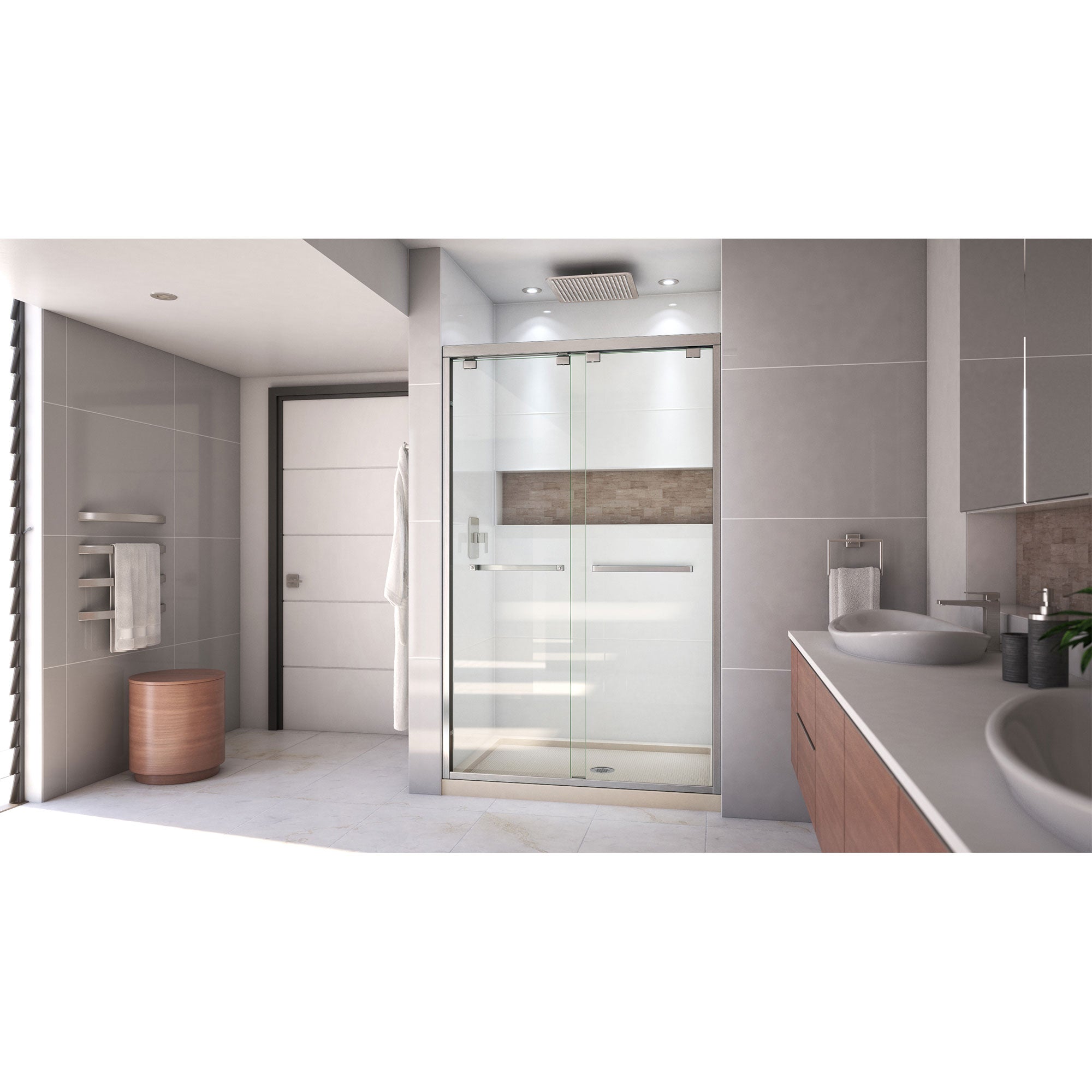 DreamLine Encore 32" D x 48" W Shower Door and Base