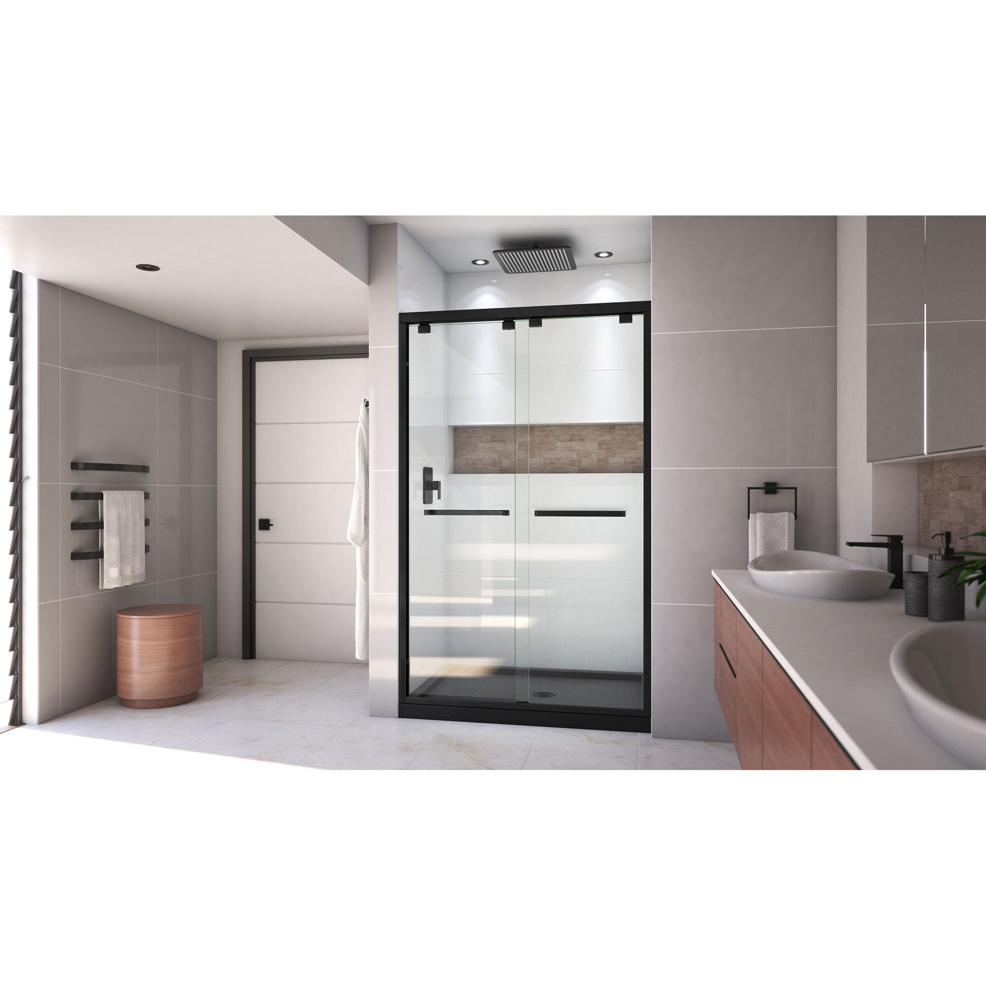 DreamLine Encore 32" D x 48" W Shower Door and Base