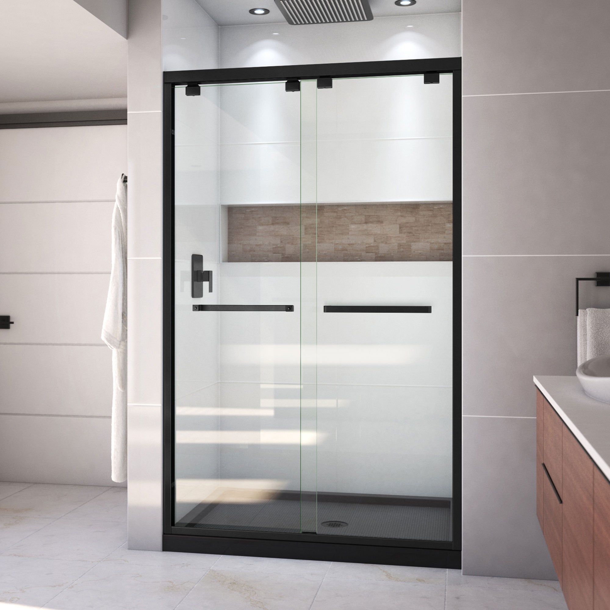 DreamLine Encore 32" D x 48" W Shower Door and Base